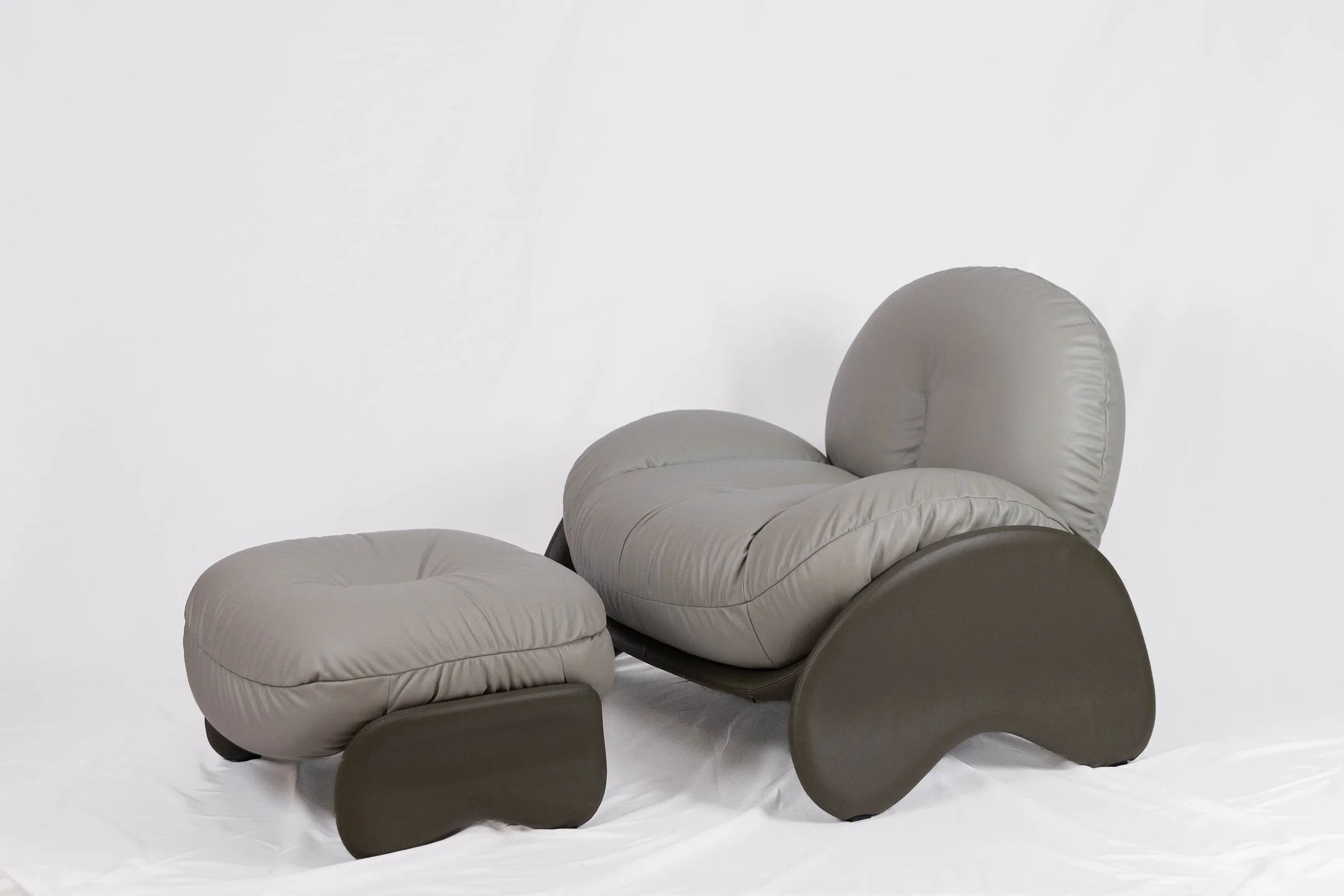Poltrona Frau Squash Armchair + Ottoman