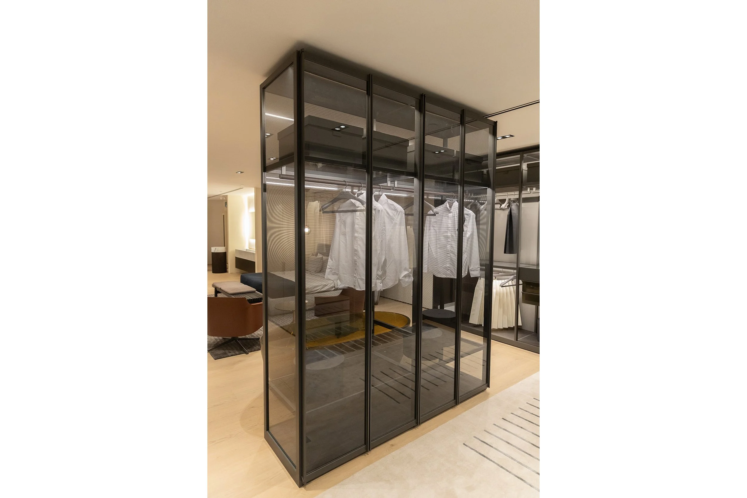 SENZAFINE EGO GLASS WARDROBE BY POLIFORM