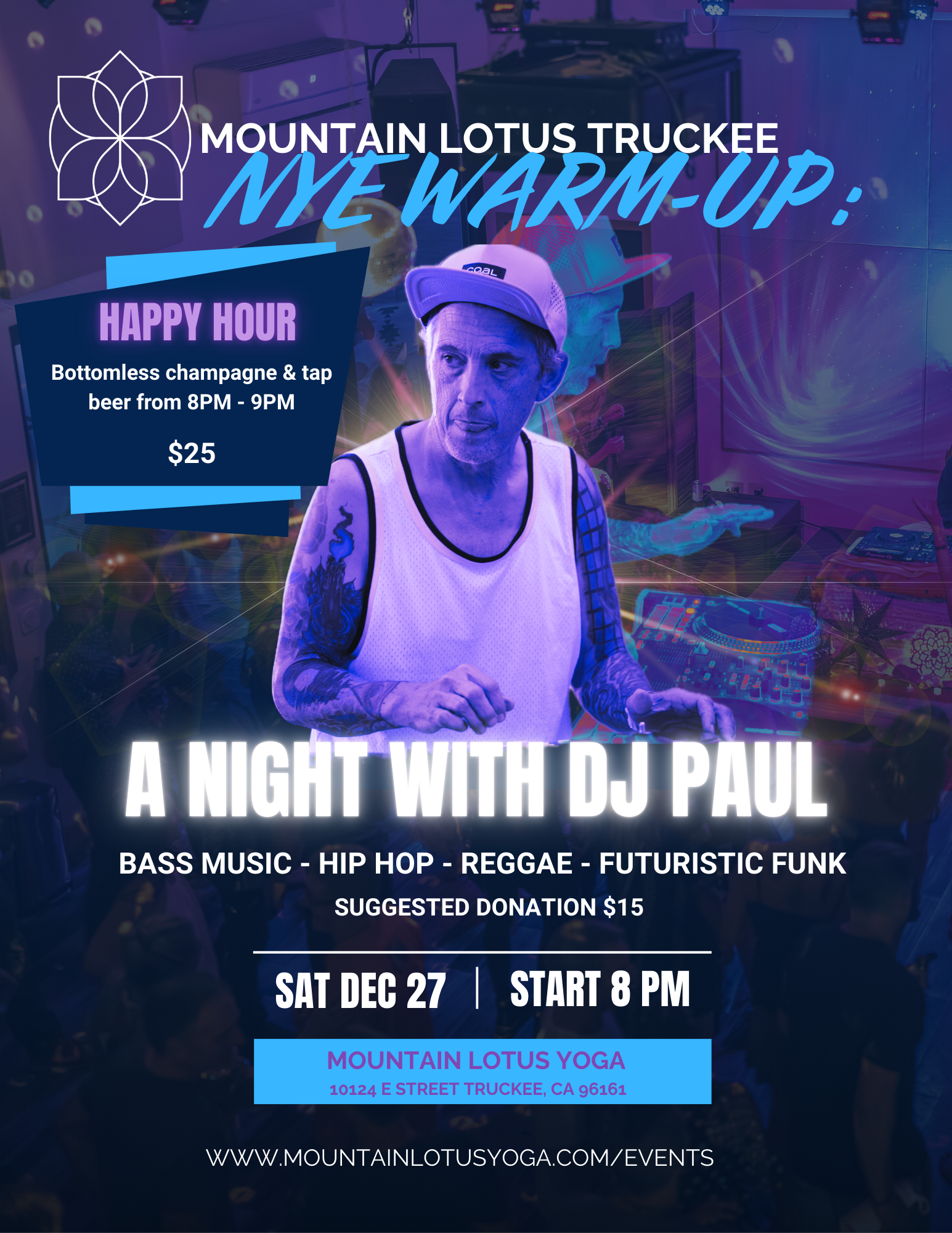 NYE WARM-UP:                                      A Night with DJ Paul