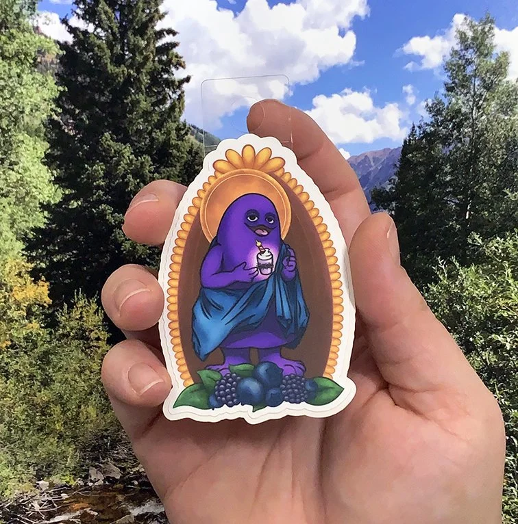 St Grimace the Inimitable Vinyl Sticker — figmentpudding