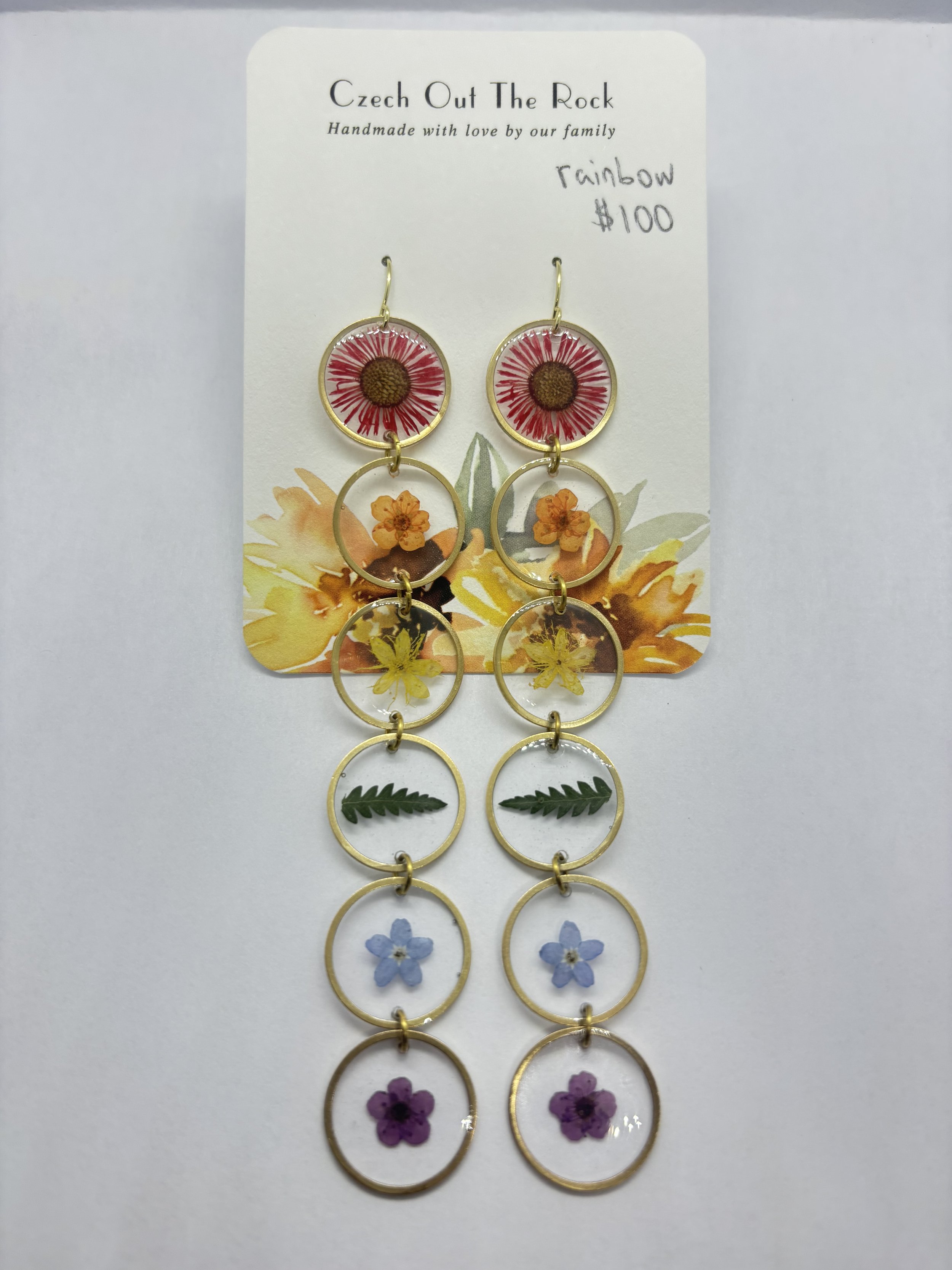 Large Rainbow Earrings