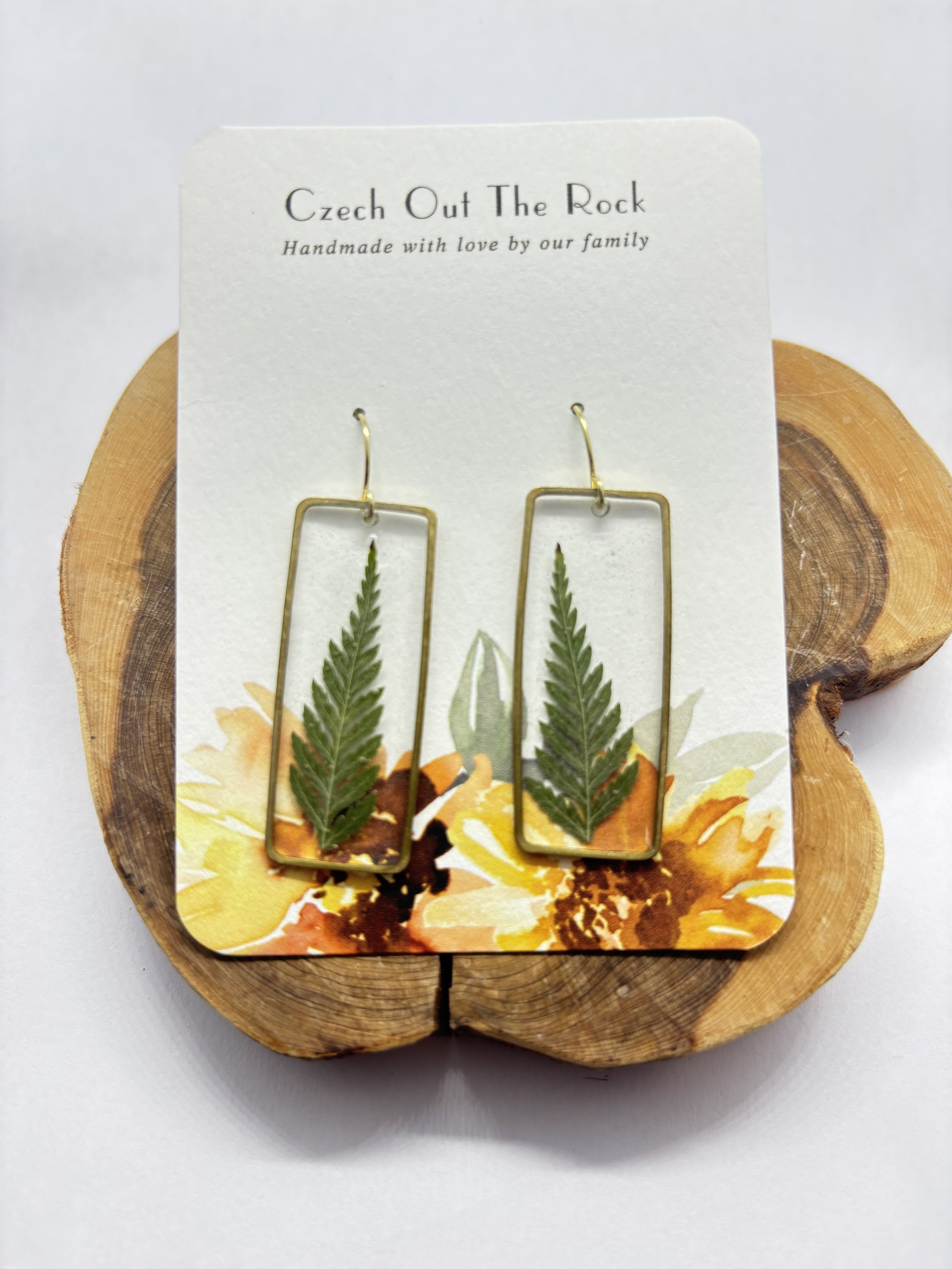 Fern earrings - Rectangle
