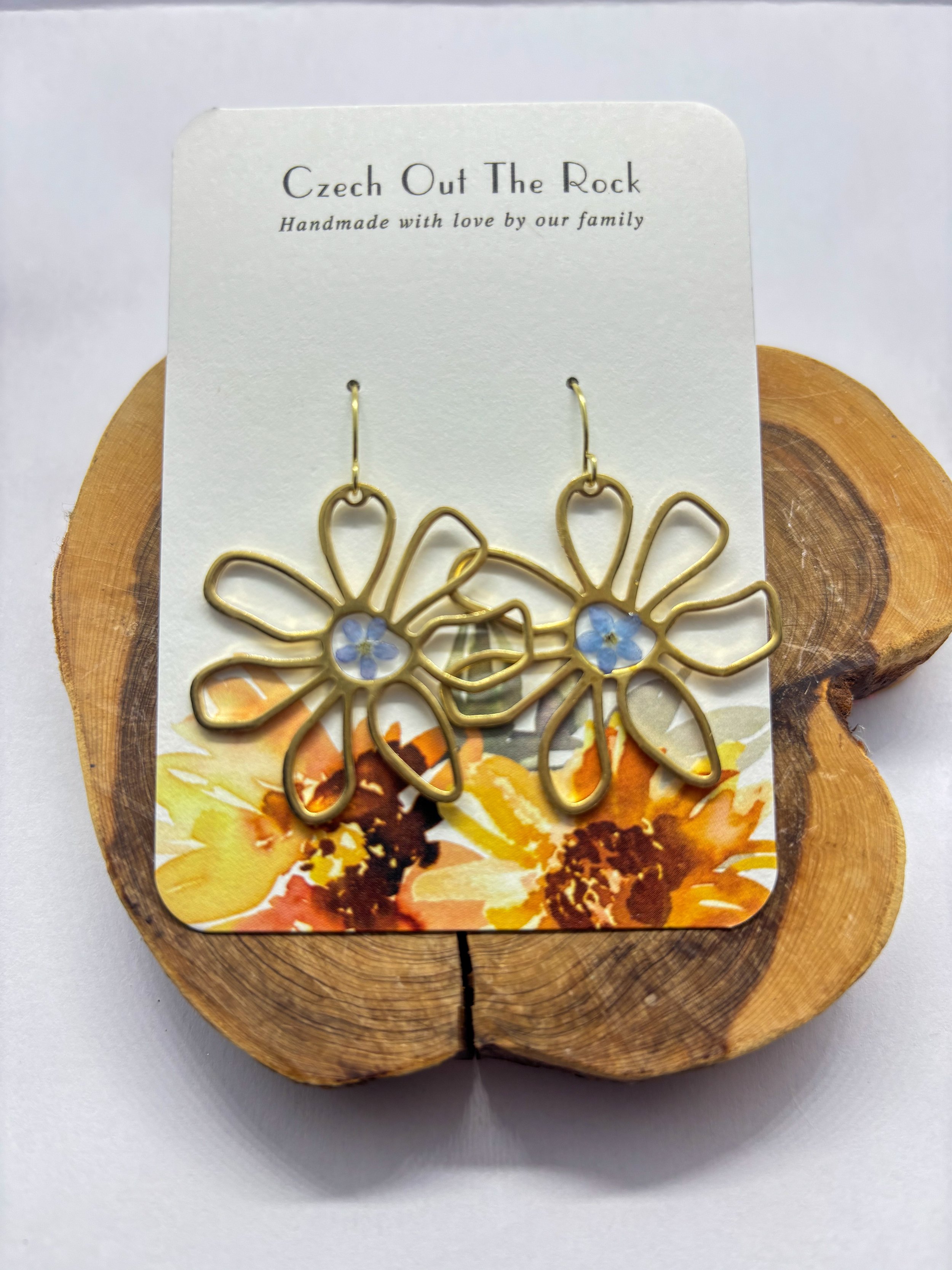 Flower shaped earrings