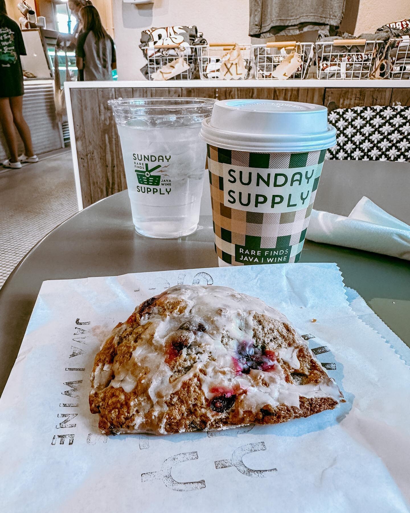 I&rsquo;m not one for posting food pics as we all see endless posts of what people are eating for lunch. So pls consider this a public service announcement. 

If ever in Fredericksburg, stop by @sundaysupplytx for a blueberry scone. The opposite of a