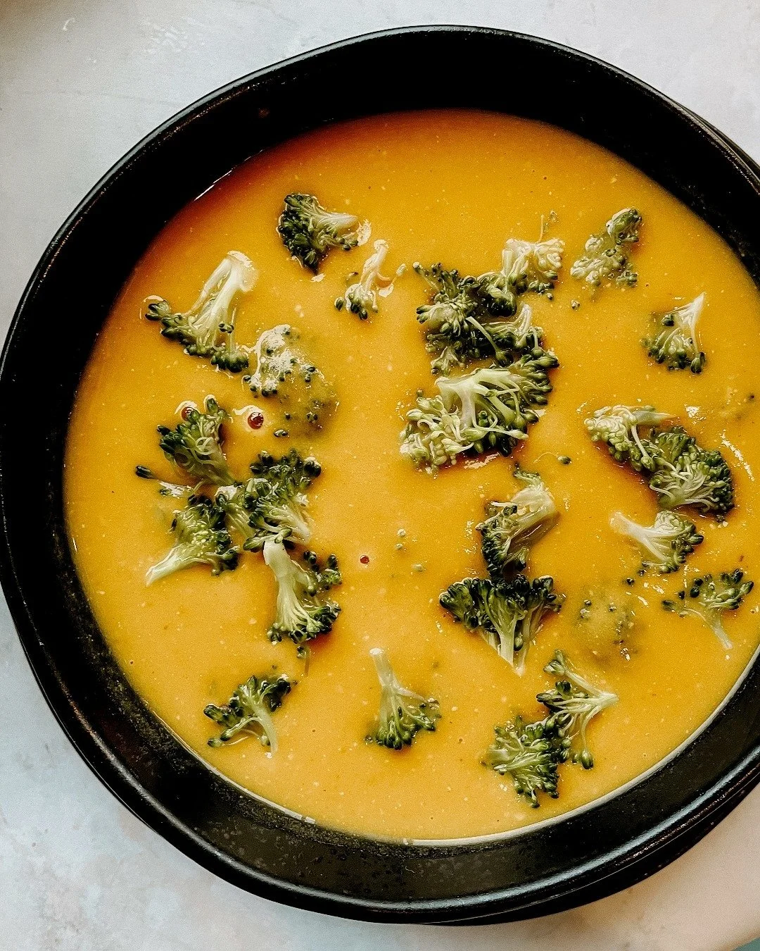 For those crisp, cozy days... 🍂

Stop by and try a warm &amp; hearty bowl of our vegan Broccoli Cheddar Soup. Prepared with real, plant-based nourishing ingredients that warm you up from the inside out. 🥦🍜

Now available at both locations!
 
 
 
_