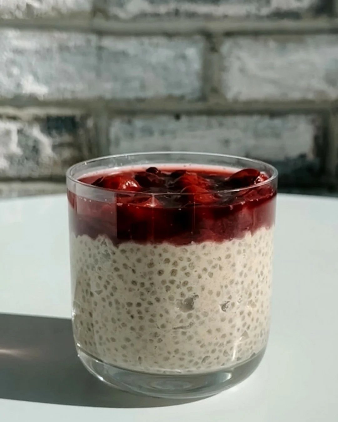 A spoonful that fuels 💯

Our hand-crafted Vanilla Berry Chia Pudding blends vanilla, raw cashews, dates + chia seeds, topped with a bright berry compote for the perfect balance of sweet and satisfying.

Why chia? These tiny seeds absorb liquid and e