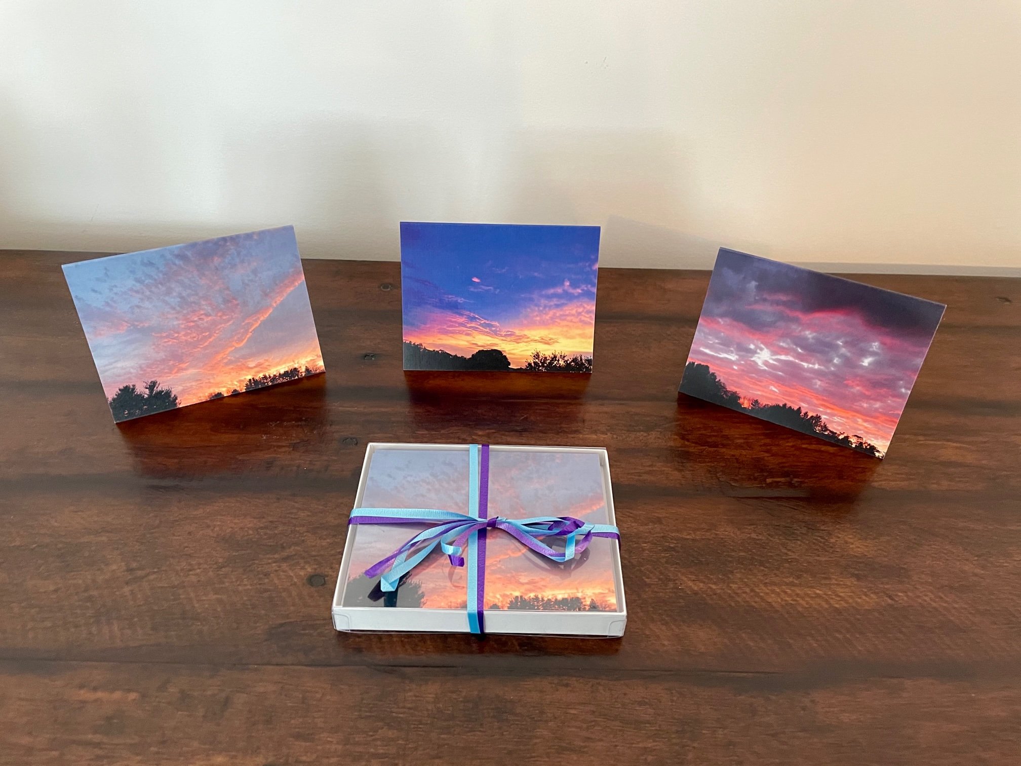 Crazy Sky - 6 folded note cards