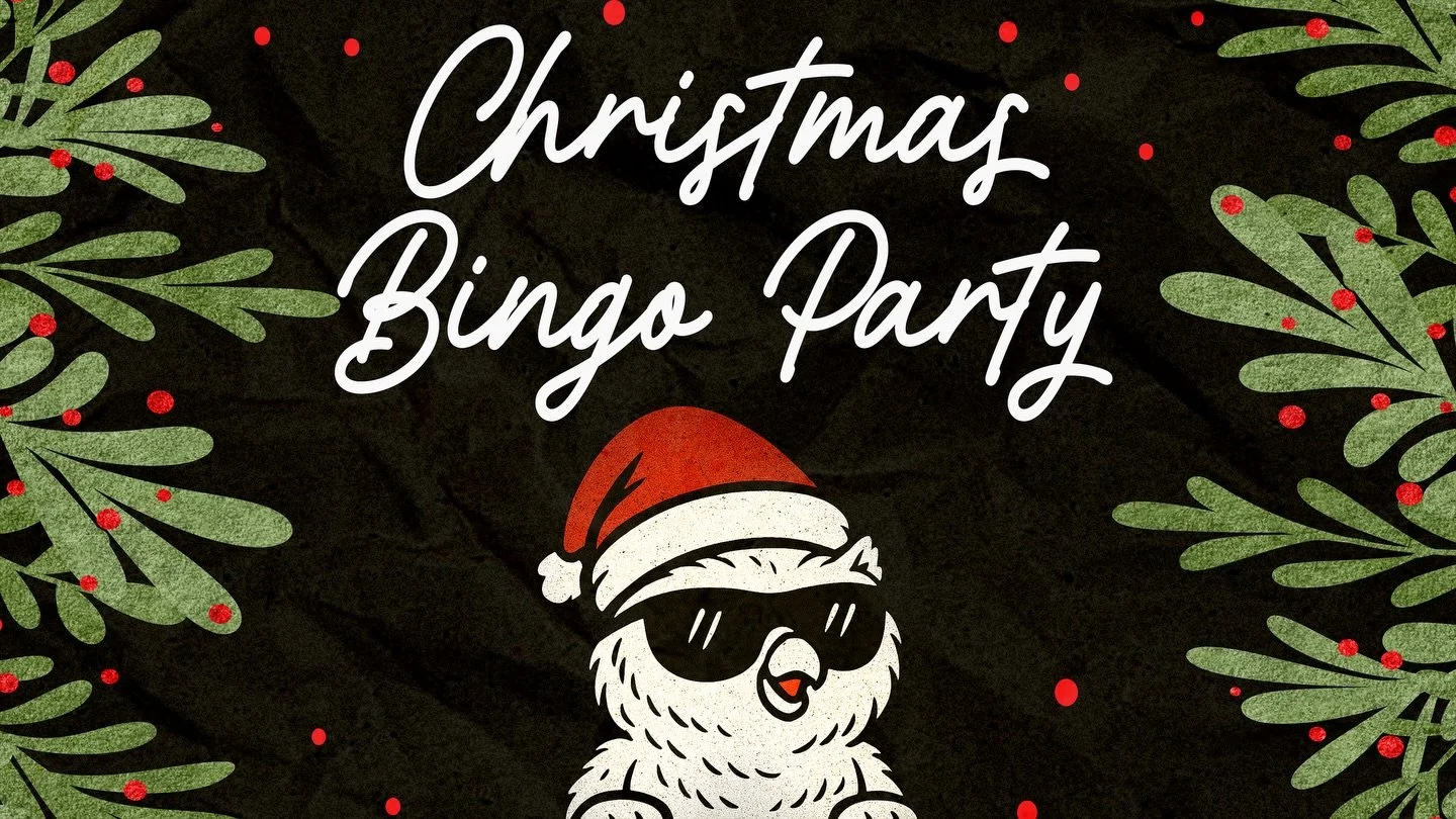Our last big night of the year is this SUNDAY🎄🎁
Christmas Bingo Night! Come for gifts, food, time in God&rsquo;s Word and so much more!
&bull; 6&ndash;8:30 PM (yes, we are making yth longer for this 👀)
Don&rsquo;t miss out! 🎄🎄🎄🎄