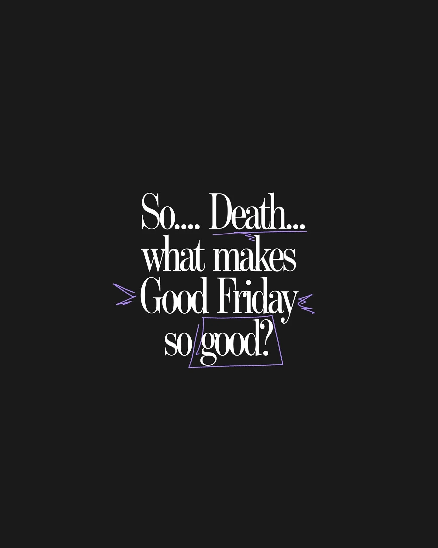 On Good Friday, it looked like Jesus lost.

But Jesus wasn&rsquo;t losing, He was stepping into death&hellip; to defeat it.

What looked like the end was actually the turning point.

Our sin had a cost and Death had a grip on us.
But Jesus&rsquo; dea