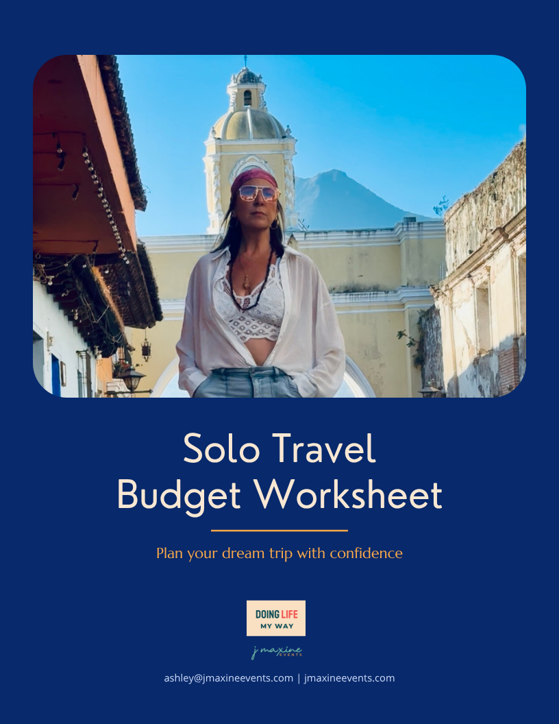 FREE Solo Travel Budget Worksheet