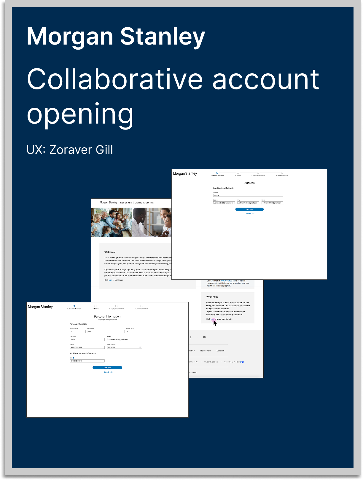Collaborative account opening