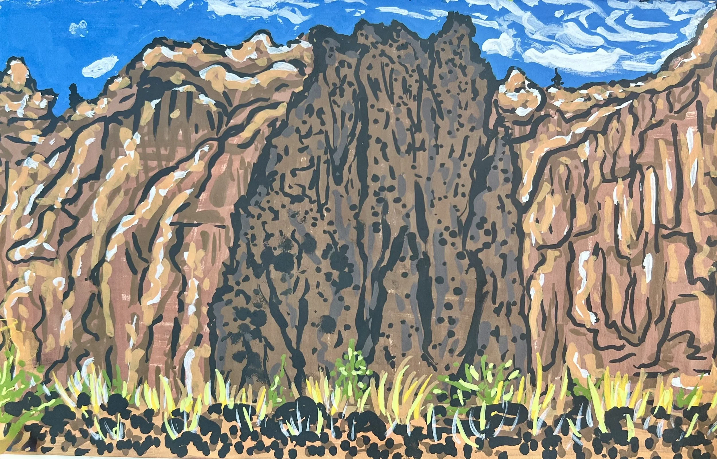 Acrylic Marker on paper, 2025