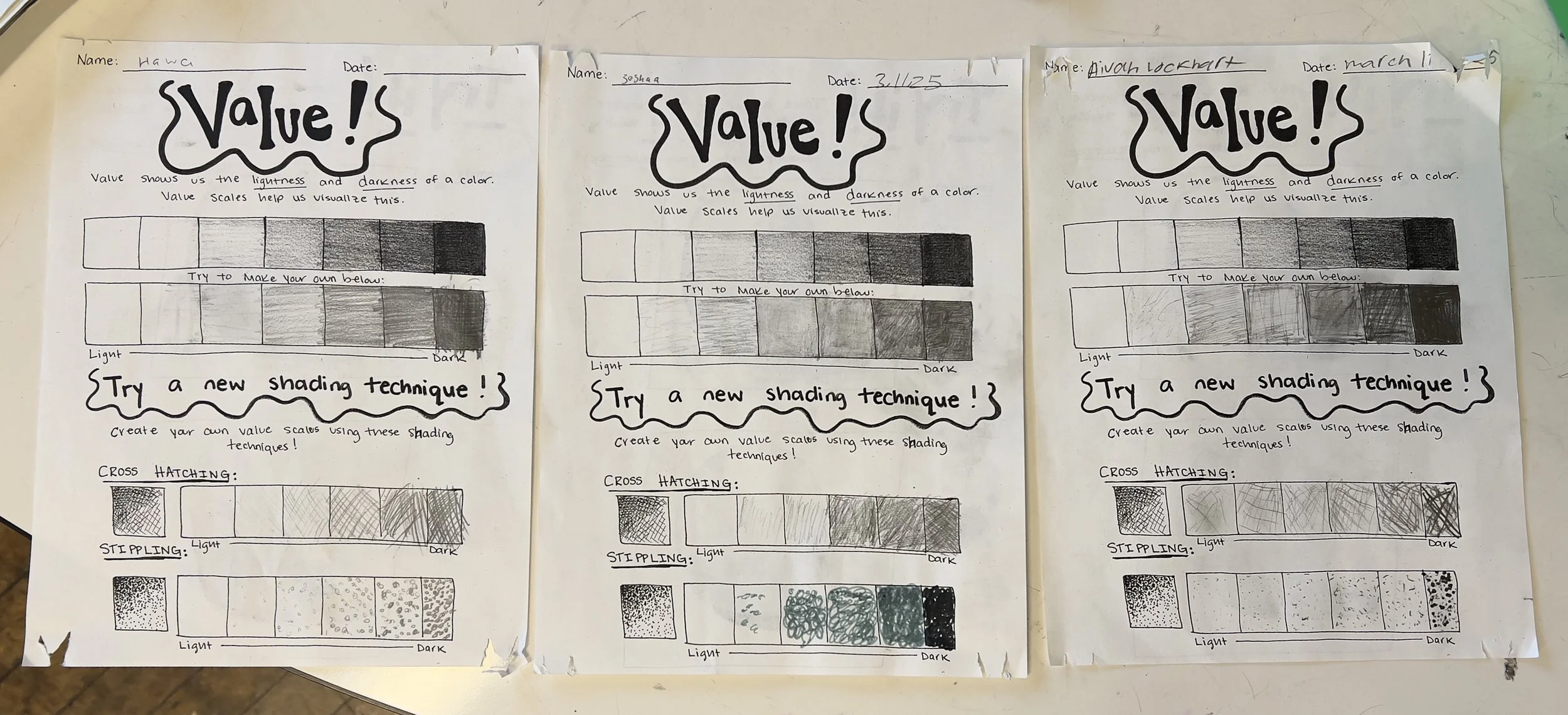 Value Scale Practice