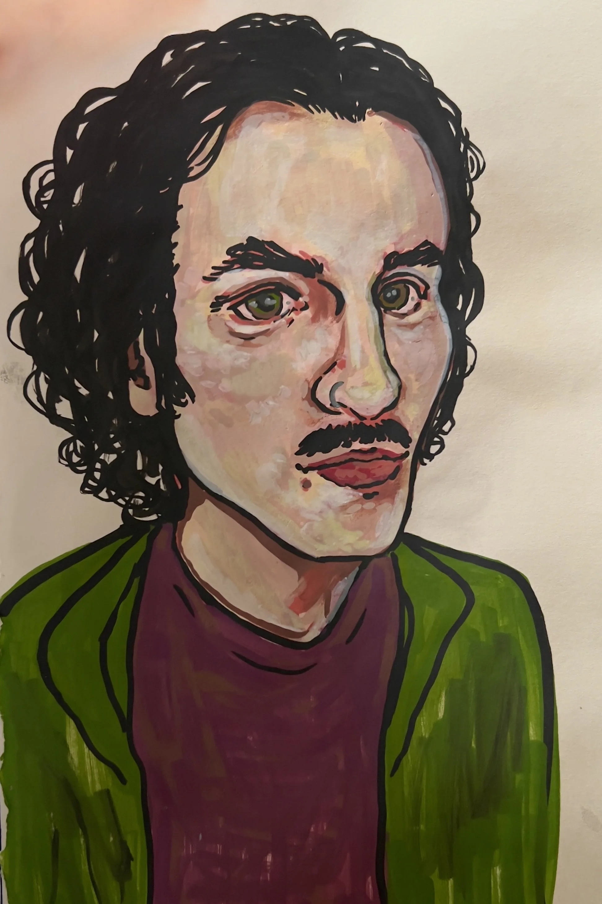 Acrylic Marker on paper, 2025