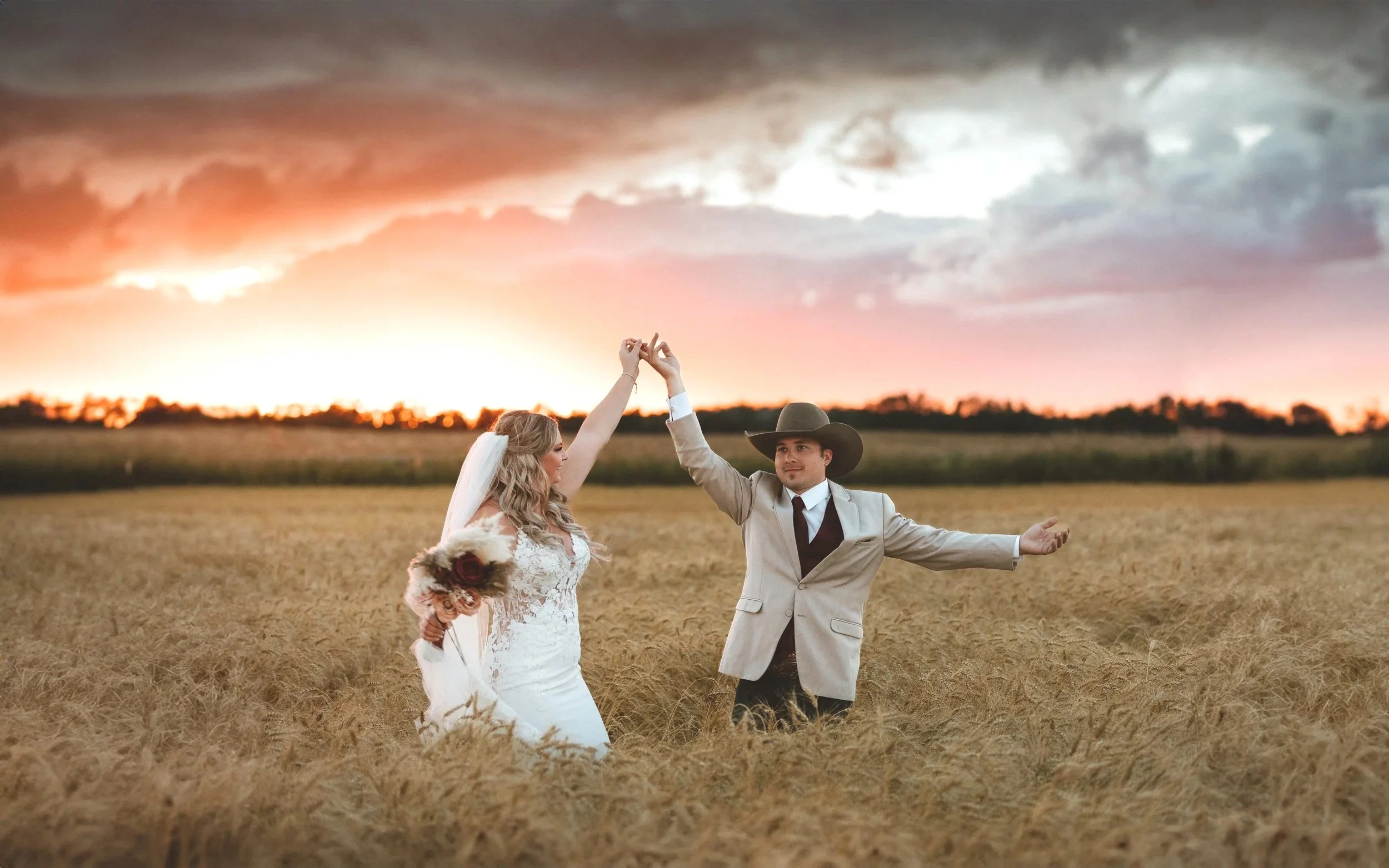 Why Golden Hour will Beautify your Alberta Country Wedding!