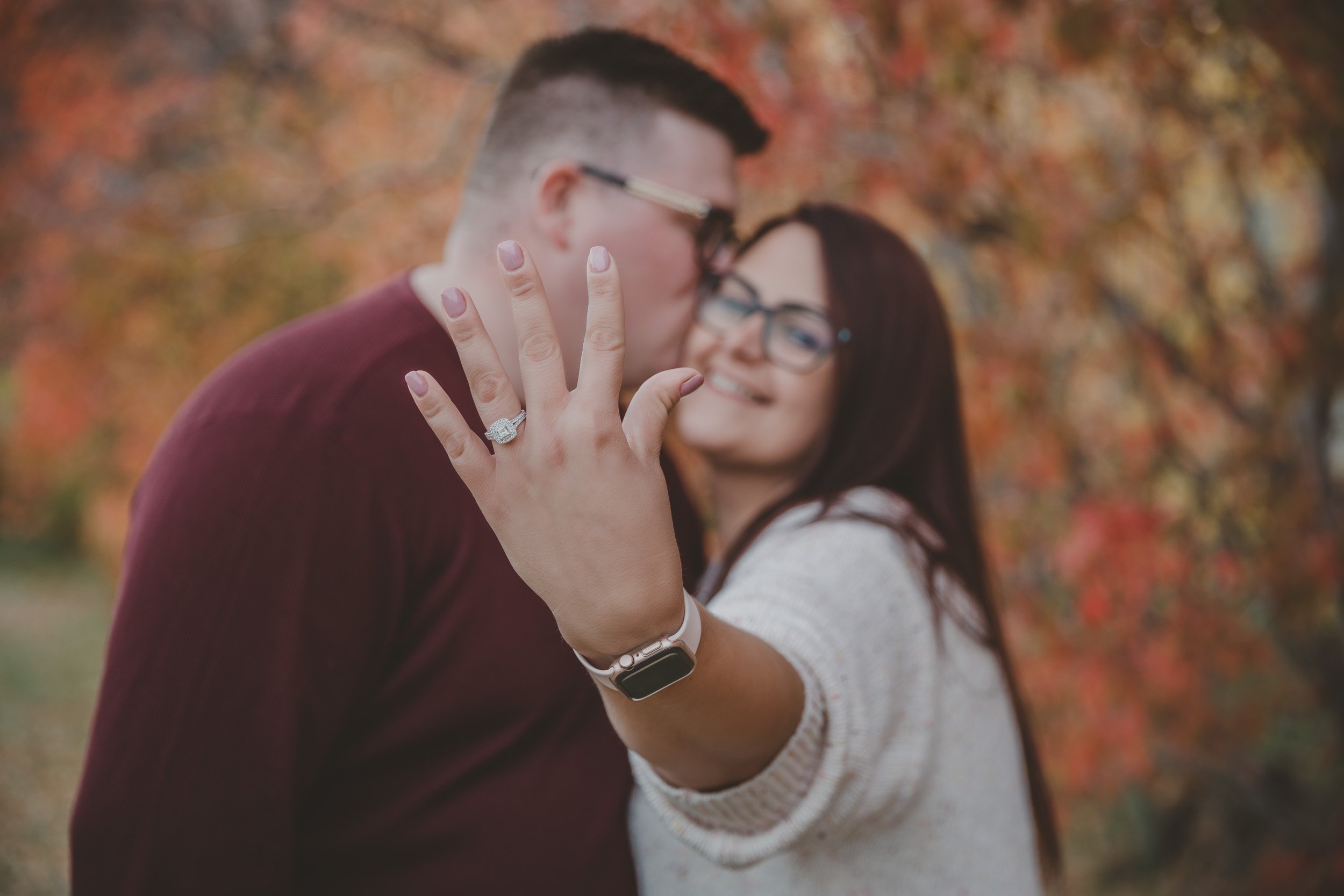 Autumn love story in Edmonton, Alberta.