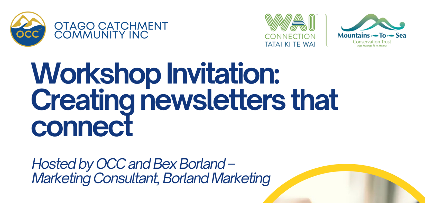 OCC Newsletter Workshop - Online