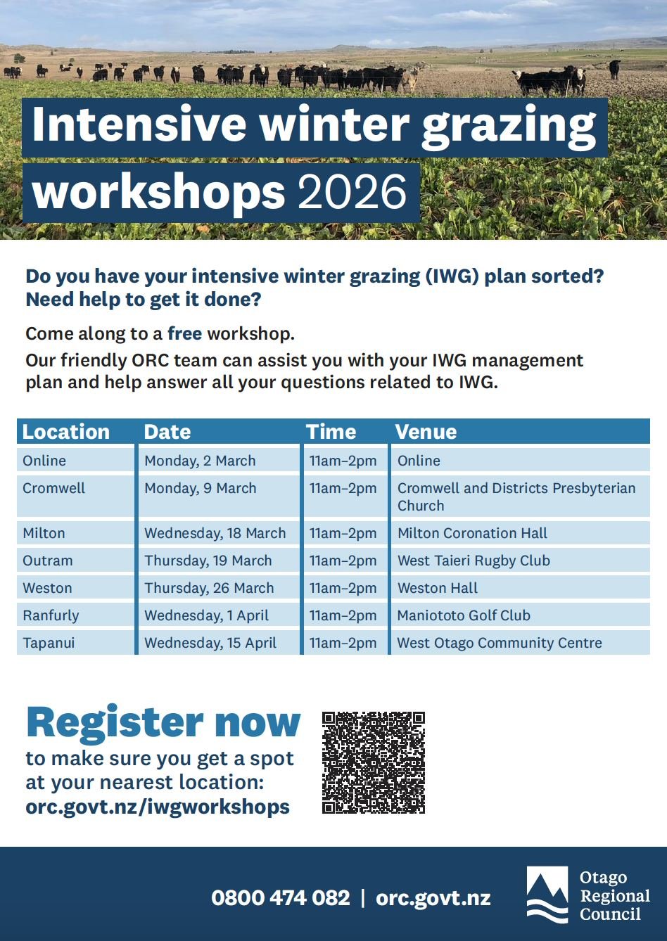 Intensive winter grazing workshop