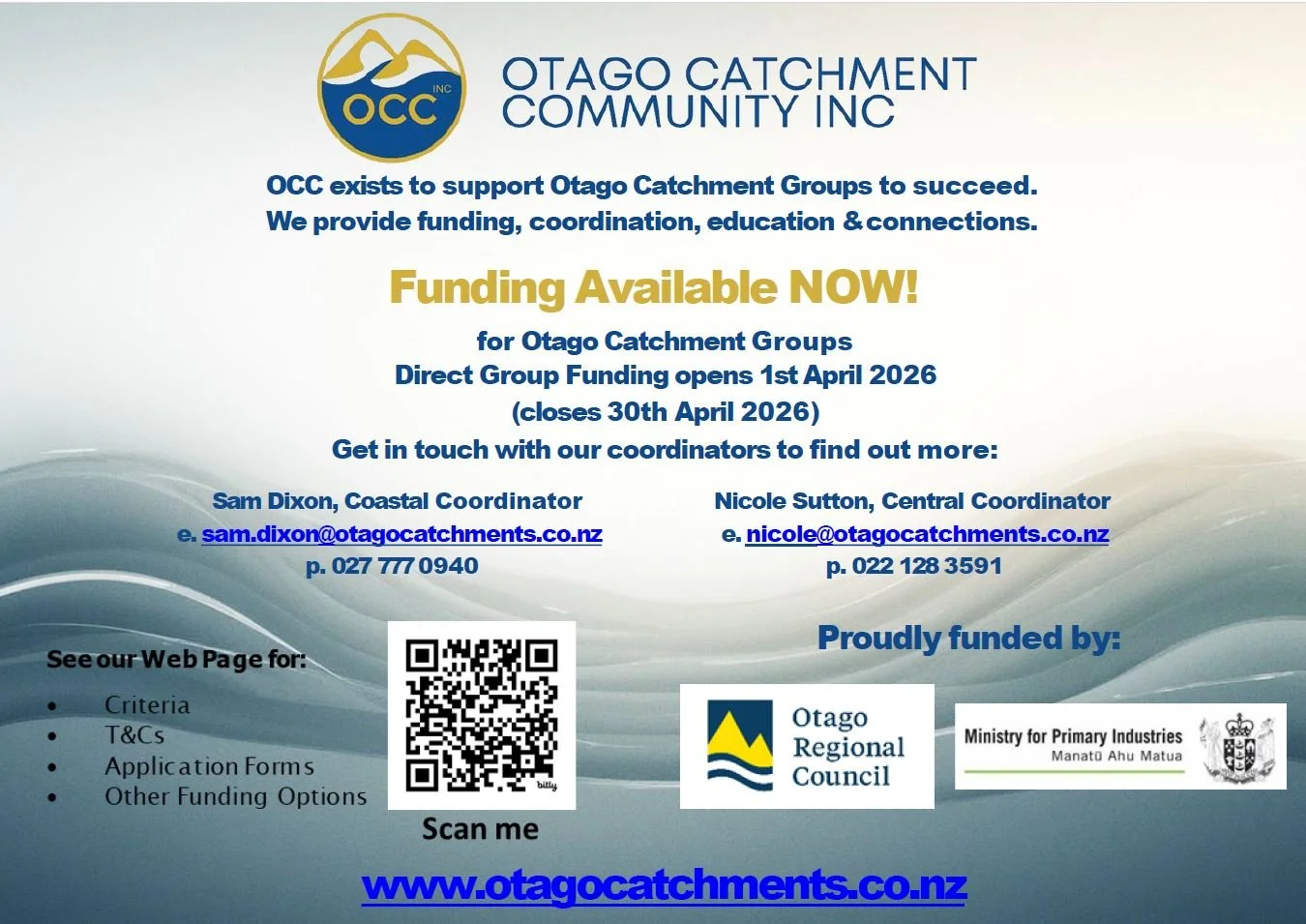 Catchment Groups encouraged to apply for Direct Group Funding