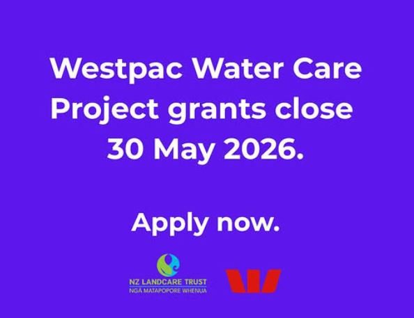 Westpac Water Care Project Applications Close 30 May
