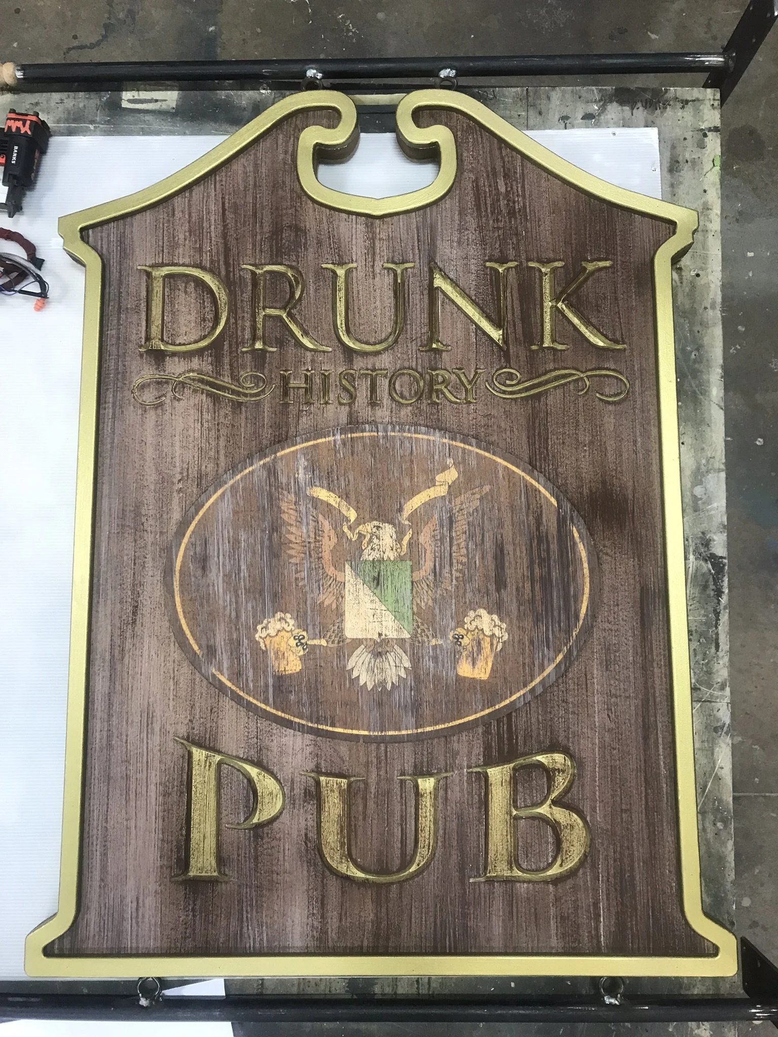 Drunk History performance sign (2019)
Scenic Charge Artist