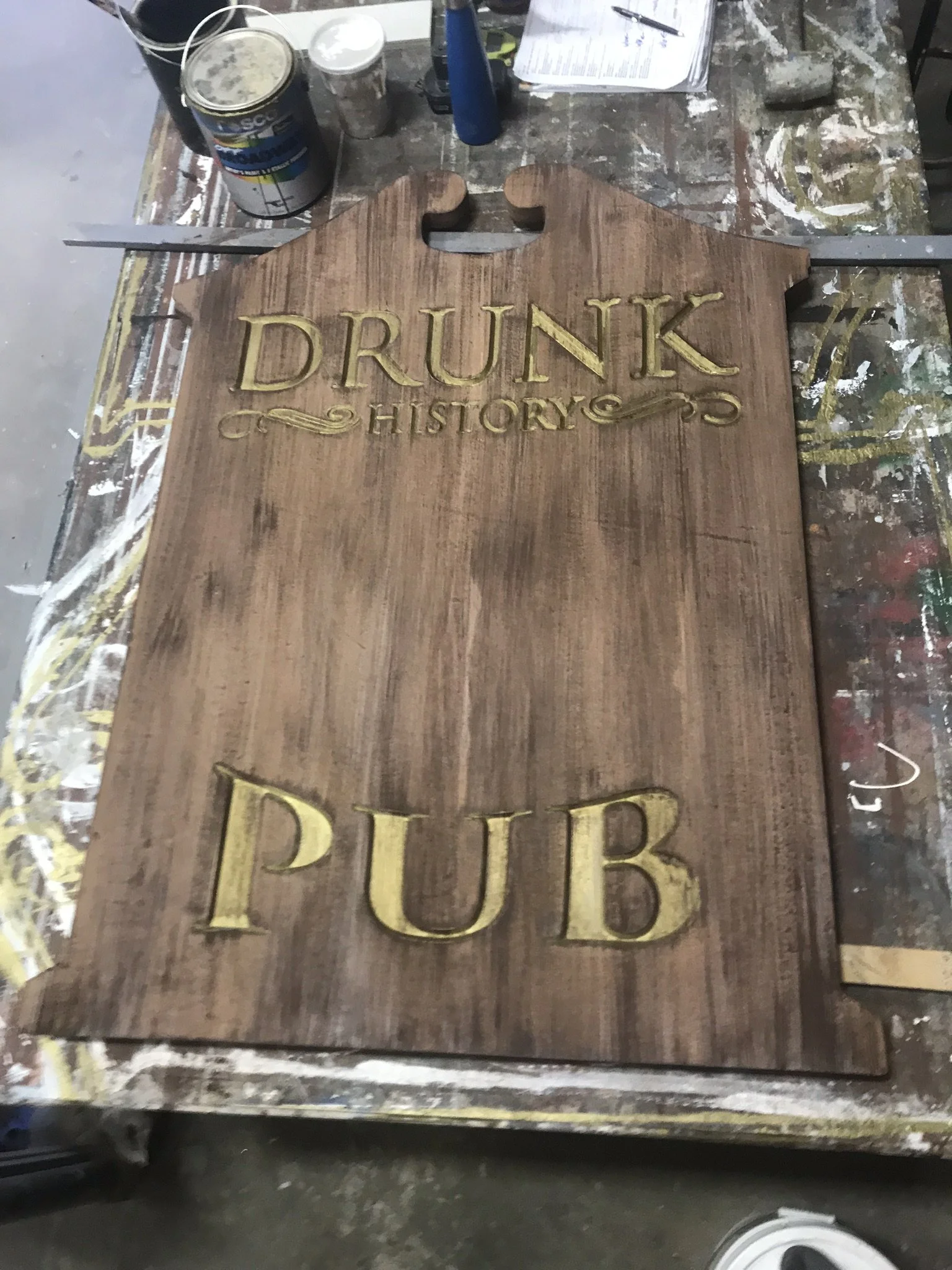 Drunk History performance sign in process (2019)
Scenic Charge Artist