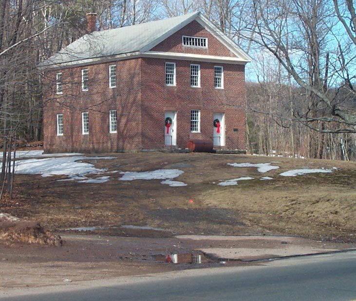 Located near the intersection of Routes 219 and 179 in the eastern part of town, the Church was built in 1834 with bricks from the nearby brickyard of Truman Case. During the early years here Simeon Case was the tithing man and was responsible for t