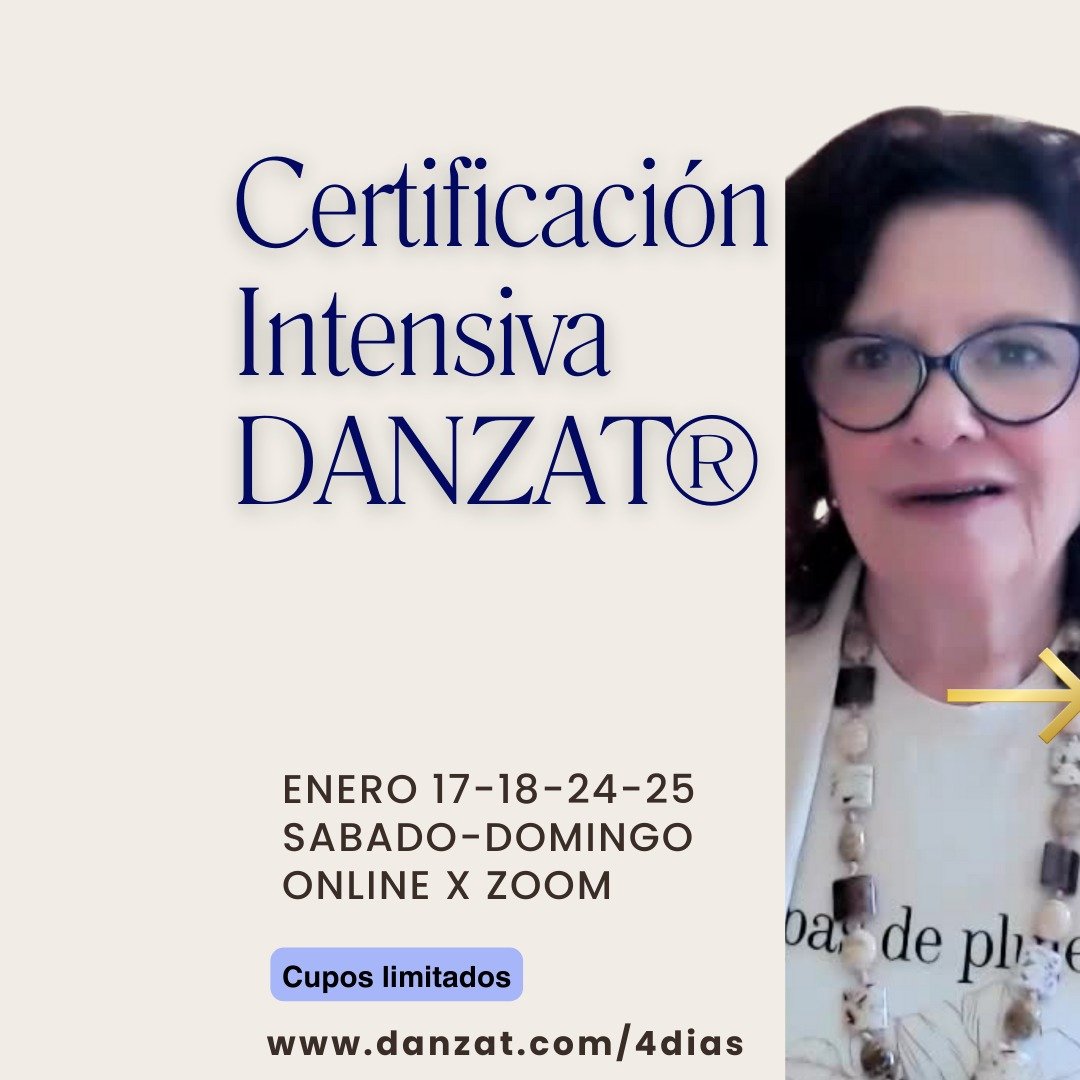 &iquest;Quer&eacute;s coordinar talleres de danzaterapia con seguridad, estructura y confianza?
Esta es tu oportunidad.

✨ CERTIFICACI&Oacute;N INTENSIVA EN DANZATERAPIA CREATIVA
📅 17&ndash;18 y 24&ndash;25 de enero | ONLINE por Zoom
🕒 4 d&iacute;a