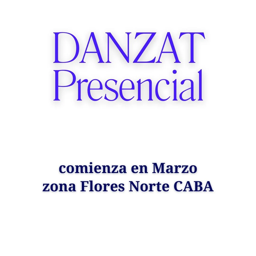 PRESENCIAL
Respondiendo a los pedidos de modalidad presencial.

Dimplomado en Danzaterapia Creativa
M&eacute;todo DANZAT&reg;
Coordina. Gabriela Adriana Golub

PRESENCIAL QUINCENAL
HORARIOS: Dos grupos eleg&iacute; el que te resulte m&aacute;s conven