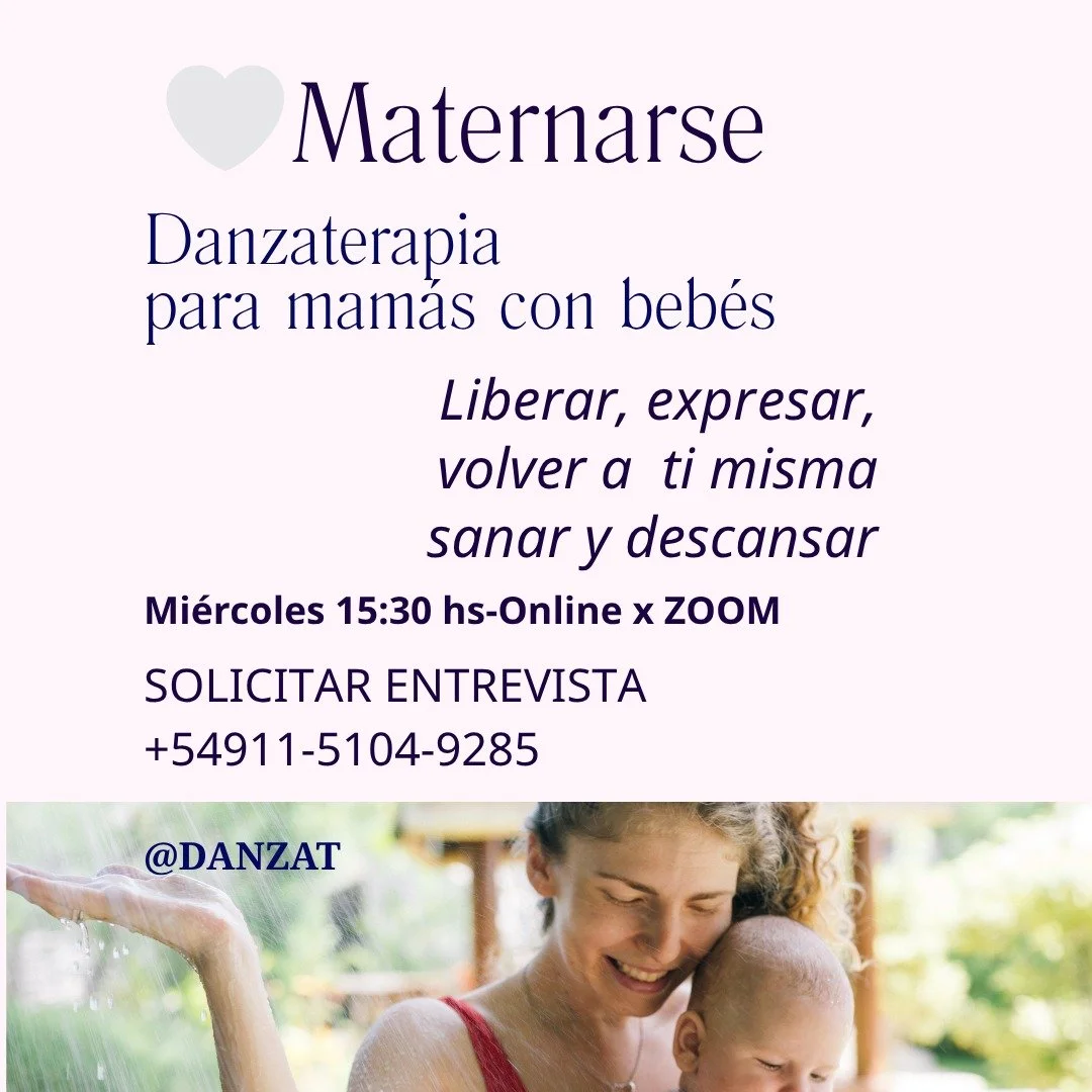 Danzaterapia para mam&aacute;s con beb&eacute;s 🤍

A trav&eacute;s del movimiento, la respiraci&oacute;n y la conexi&oacute;n corporal, vamos creando un lugar de escucha, expresi&oacute;n y cuidado emocional.

Movimientos suaves para volver a habita