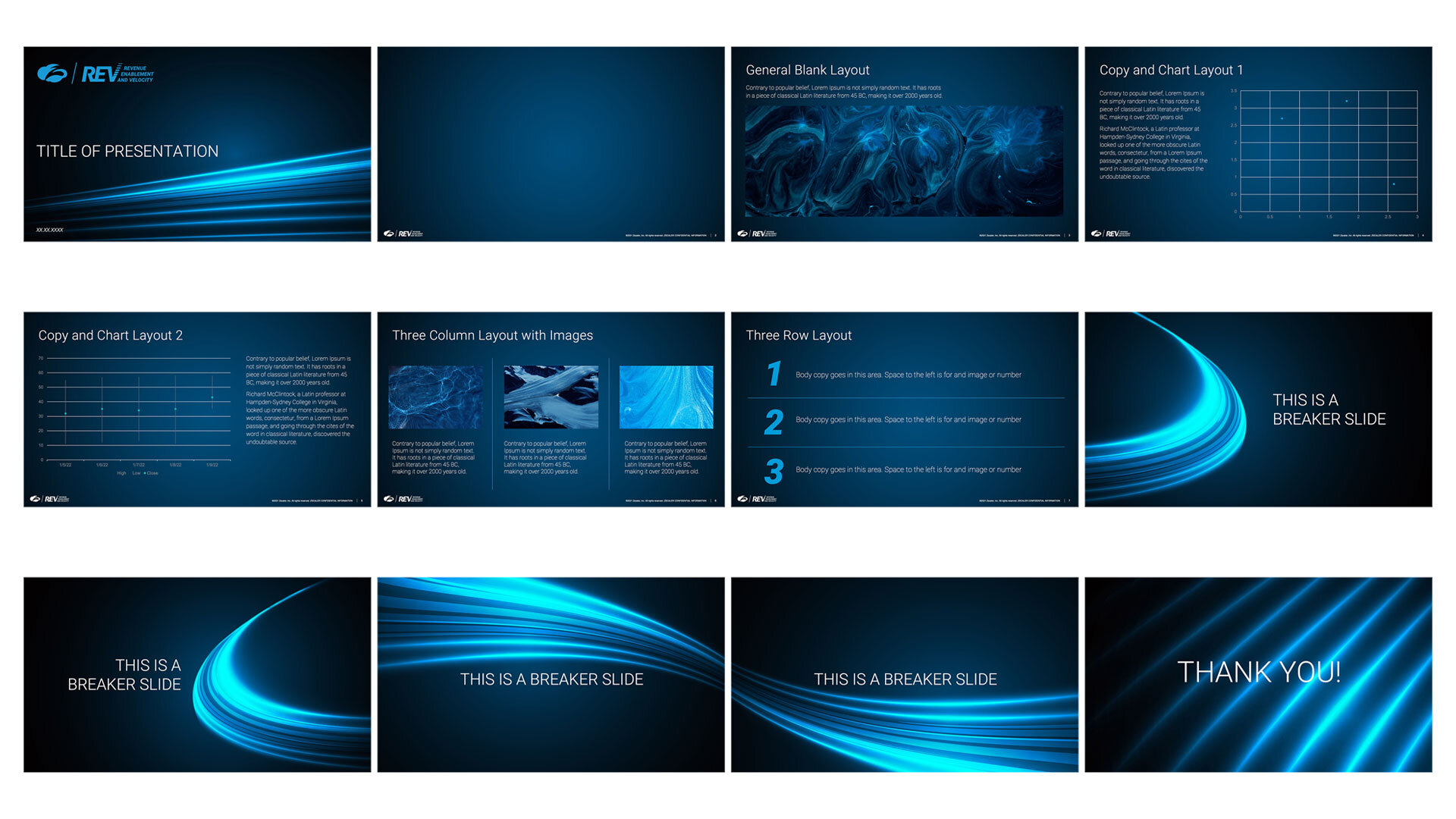  Presentation deck template. 