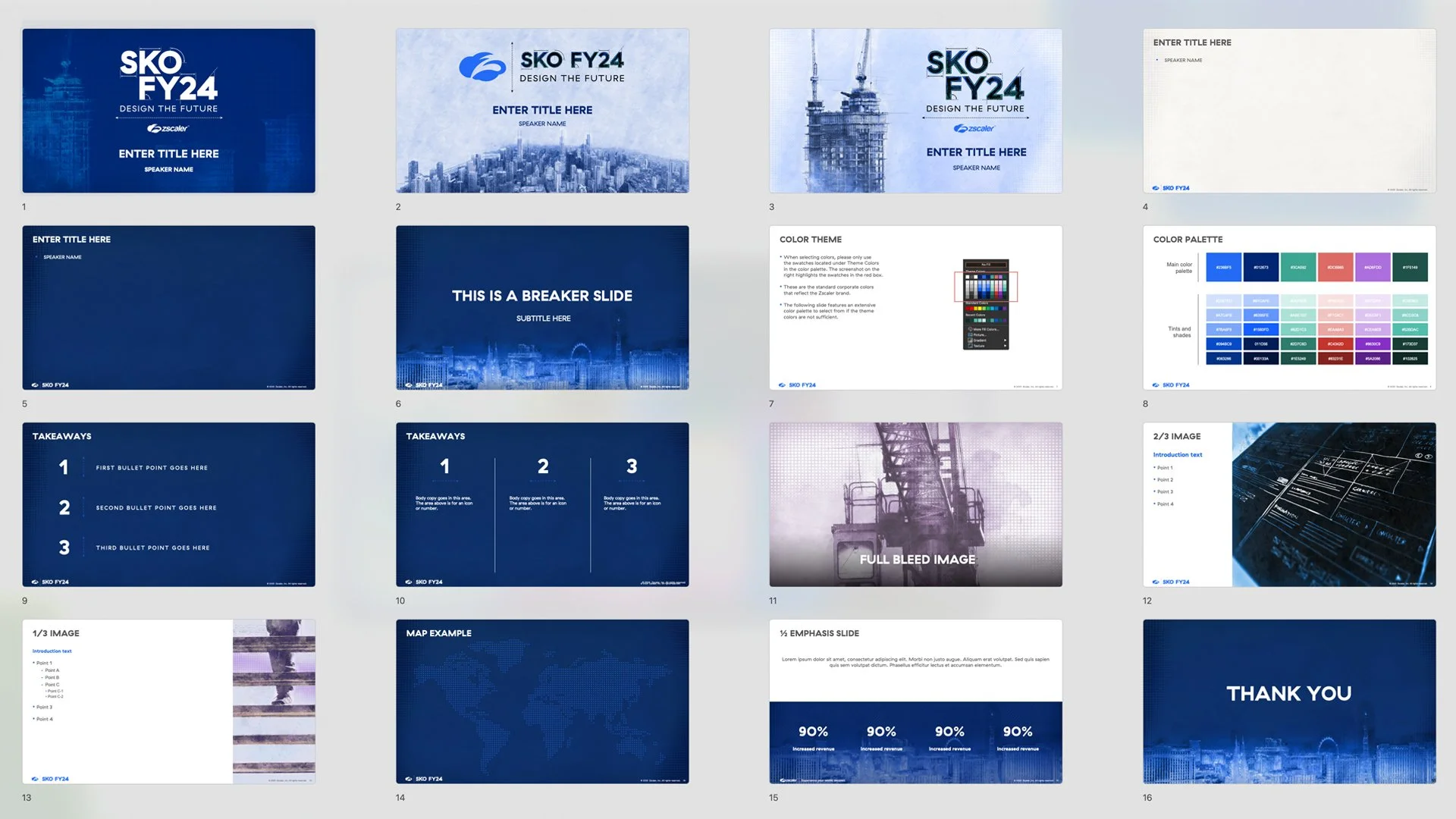  Presentation deck template. 