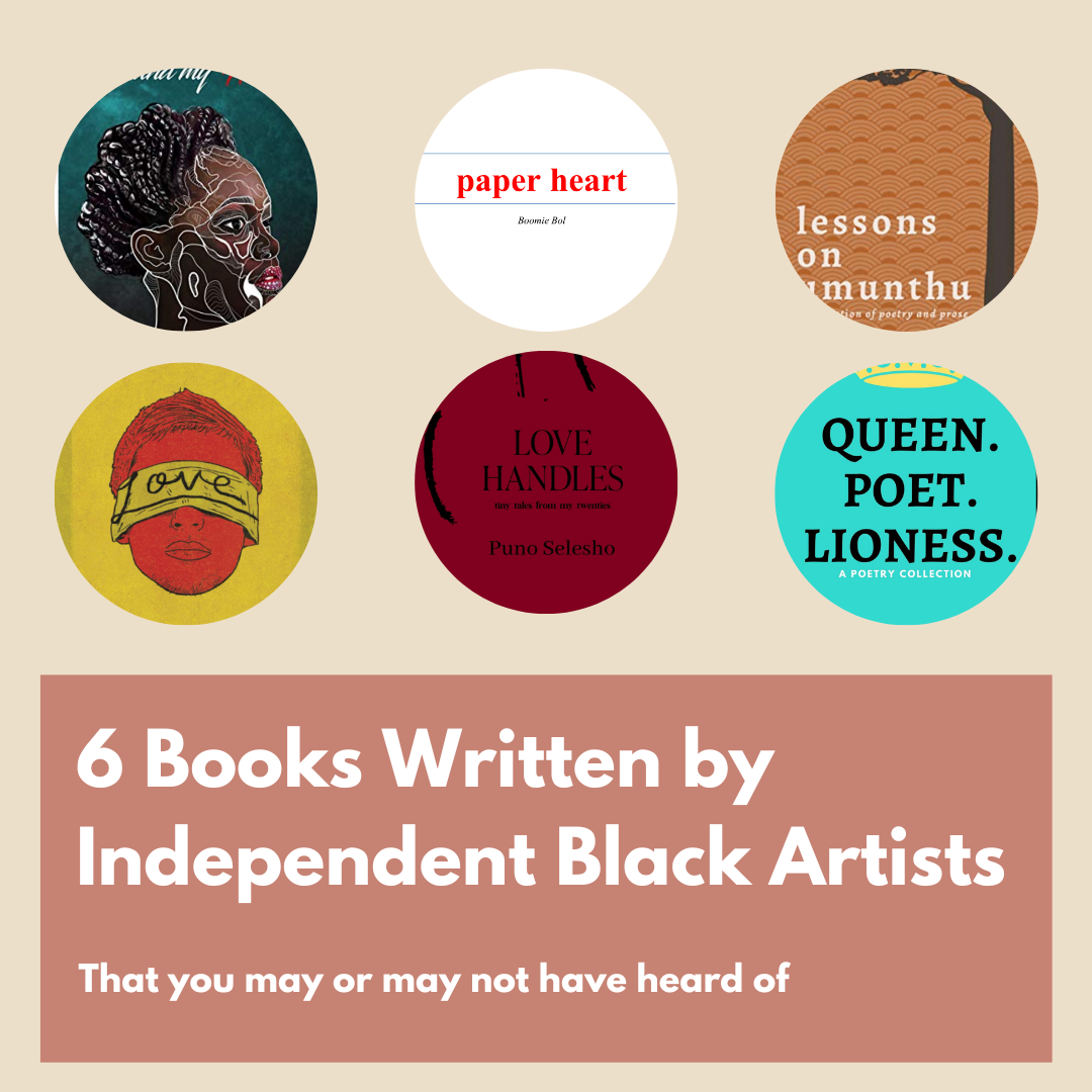 6 Books written by independent Black poets