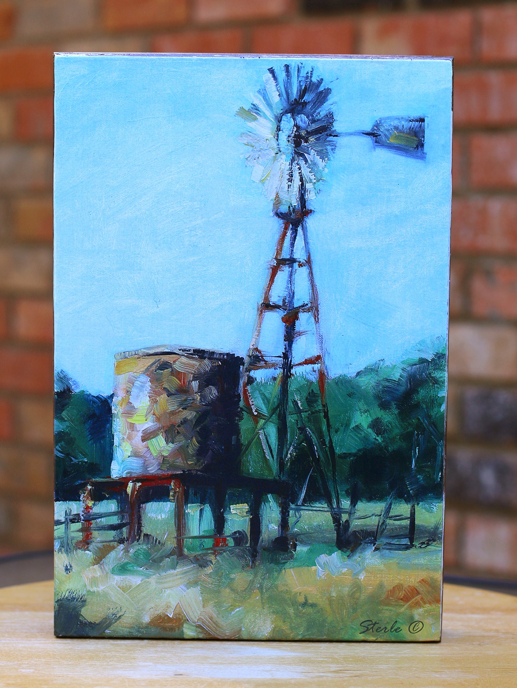 Windmill - Reproduction Plaque Art