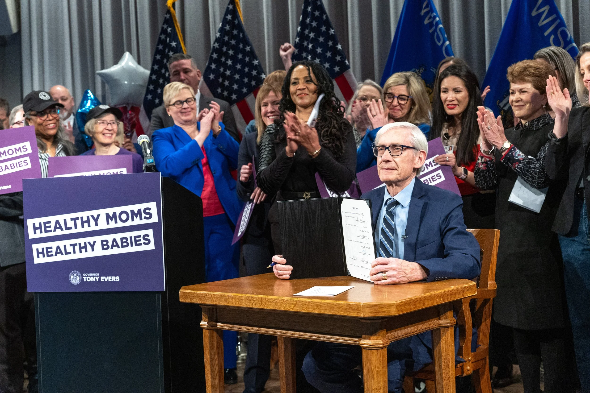 Governor Tony Evers Signed New Legislation at Children’s Wisconsin in Milwaukee