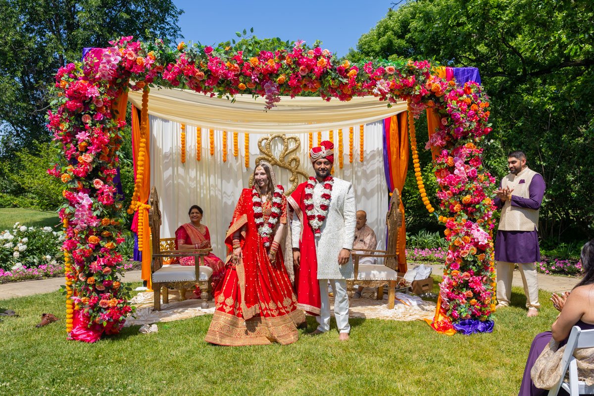 A Milwaukee Boerner Botanical Gardens Wedding Celebrating Friendship, Family, and a Future Built Together | Lauryn and Kishan