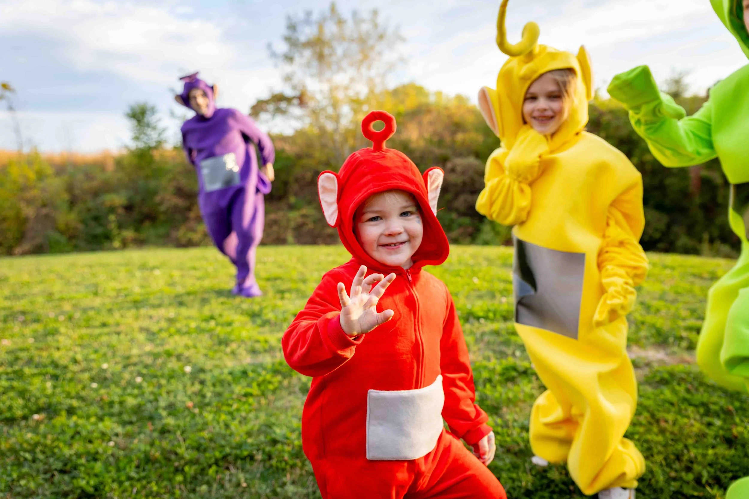 A family dressed up for halloween in Milwaukee, Wisconsin documented by Lindsay Stayton Photography