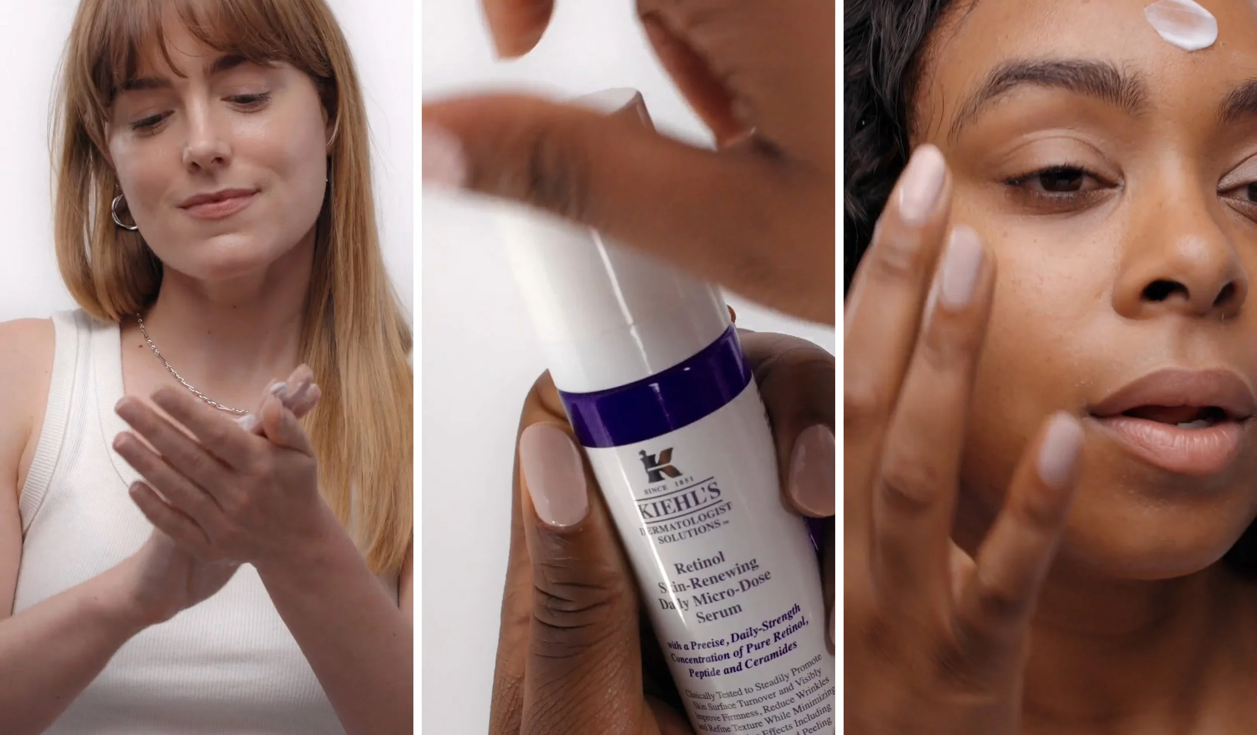 Kiehl's Always On skincare routine video stills