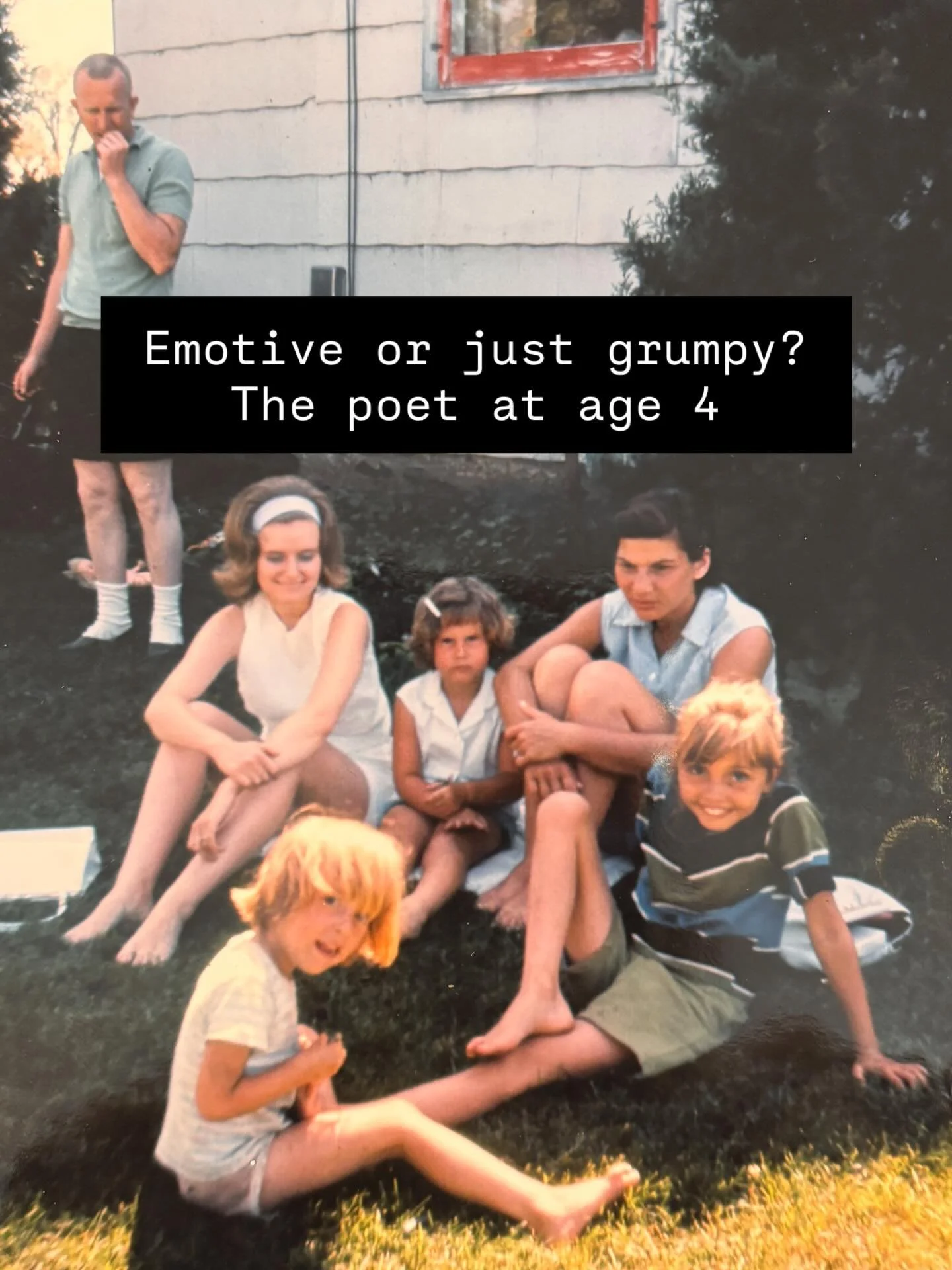 My cousin sent this old photo today. I&rsquo;ve never seen it before, but this snapshot reveals our family dynamics. Mama&rsquo;s not smiling, staring past me. Dad&rsquo;s off to the side, chewing his fingernail. I stare straight at the camera, pisse