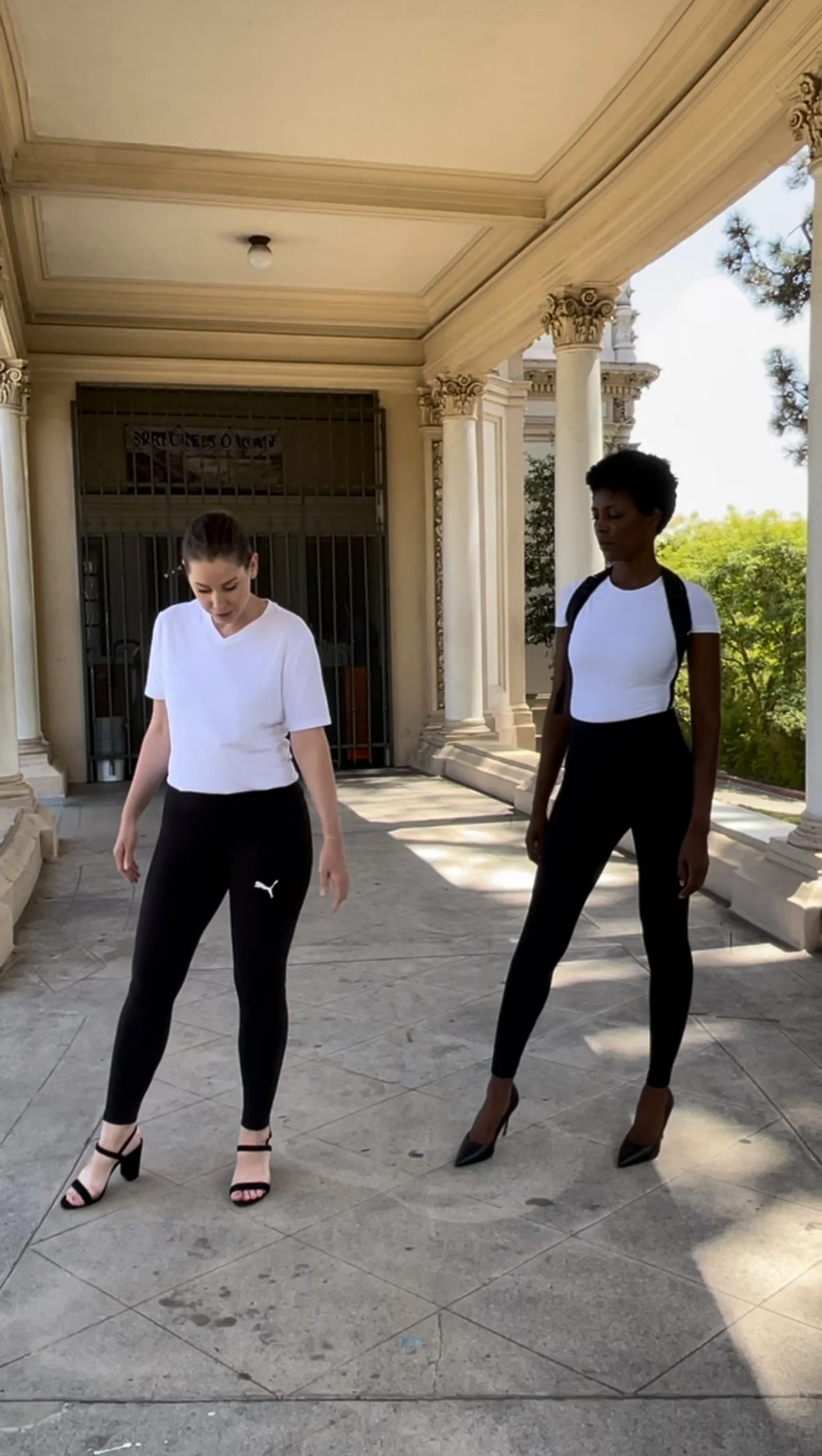 Model coaching session with a model