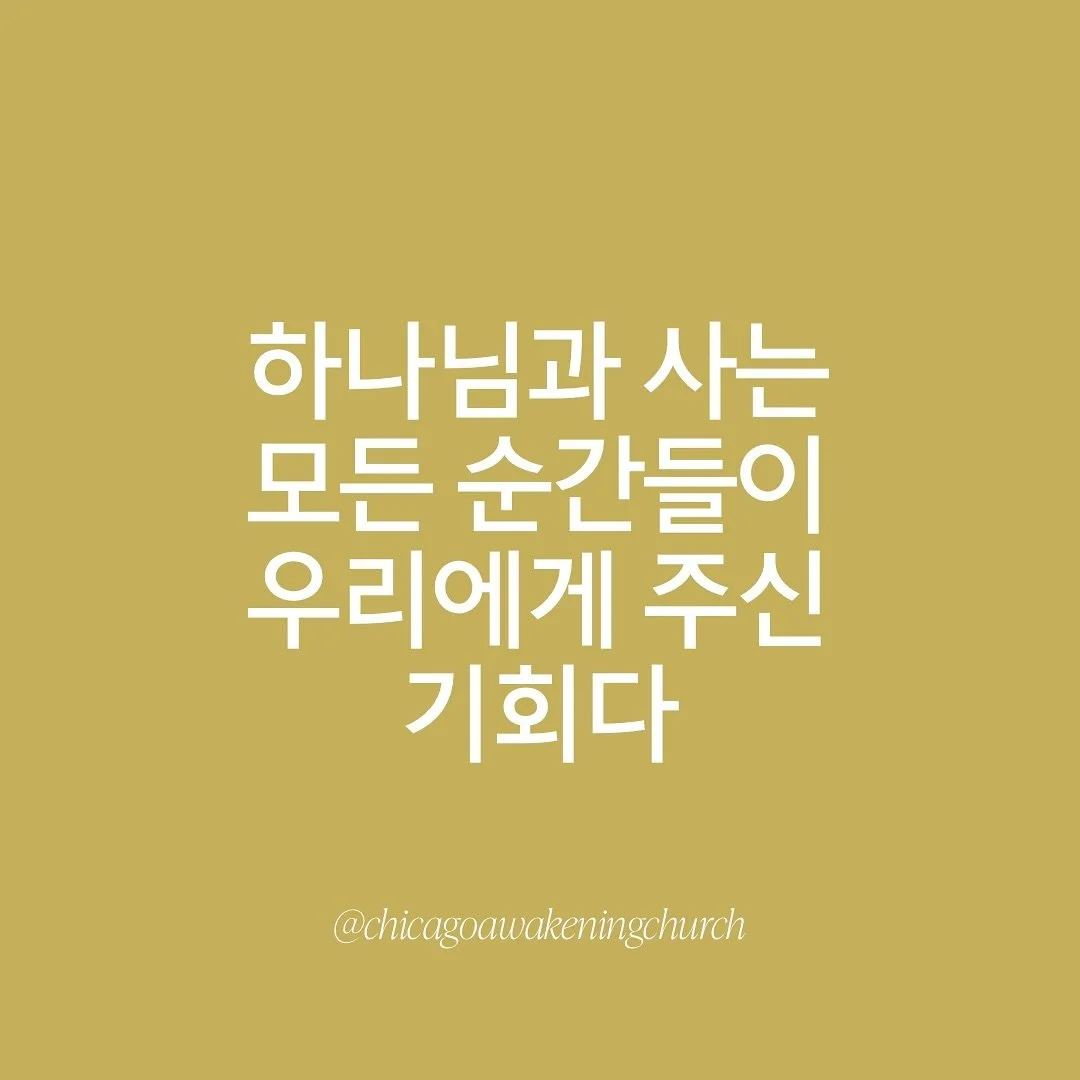 &lsquo;절호의 기회&rsquo; by 이영우 목사 
[요한복음 (John) 12:12-19]

#sunday #church #sundayservice #preach #설교 #sundaysermon #sermon #jesus #god #church #주일 #말씀 #시카고다운타운 #시카고다운타운교회 #시카고교회 #시카고교회청년부 #일깨움교회 #교회 #교회스타그램 #좋은말 #좋은말씀  #성경 #성경말씀