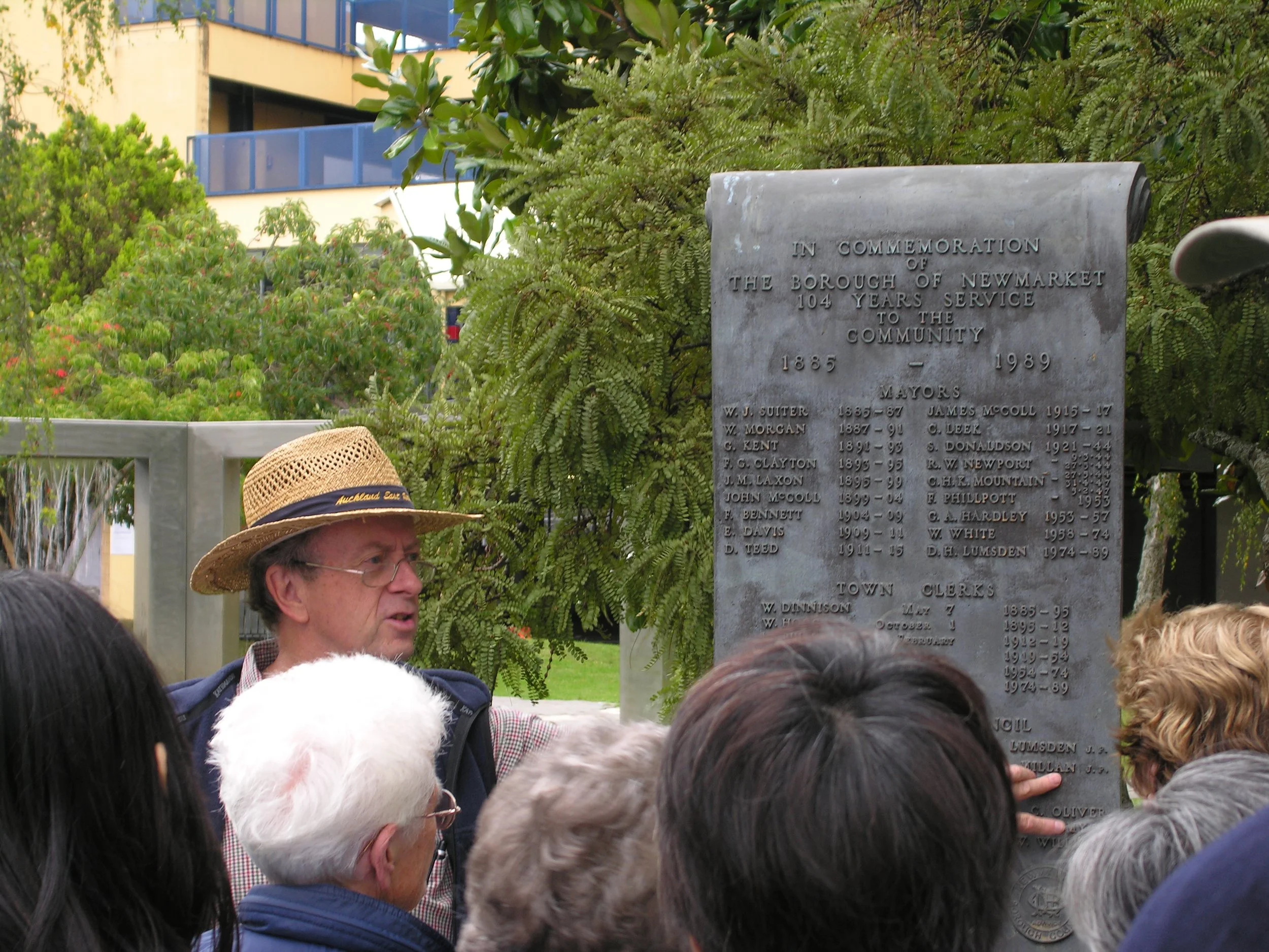 Roger at memorial Plaques.JPG