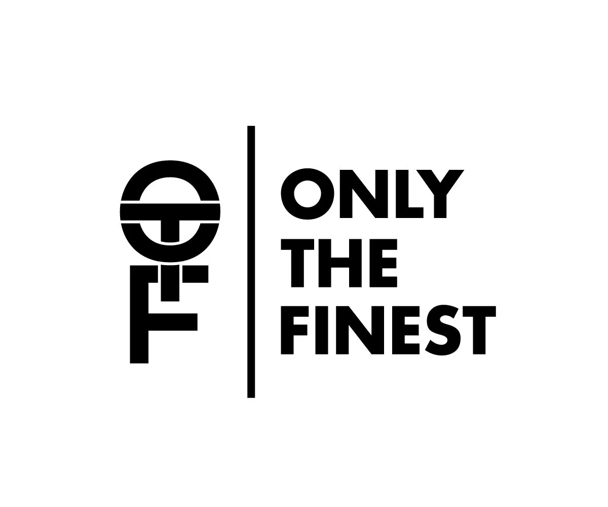 Logo with stylized letters O, T, F and text 'ONLY THE FINEST'