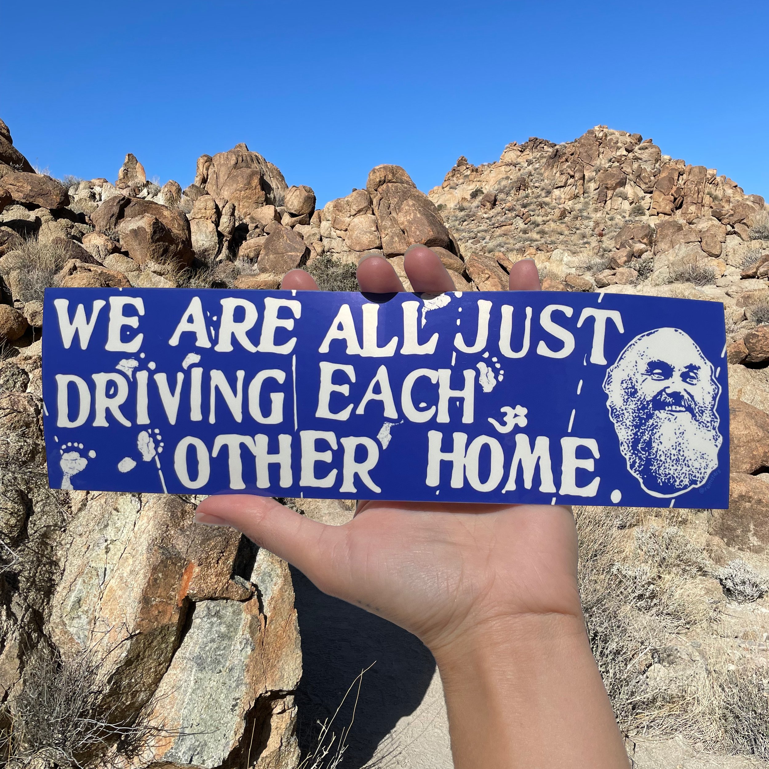 RAM DASS BUMPER STICKER