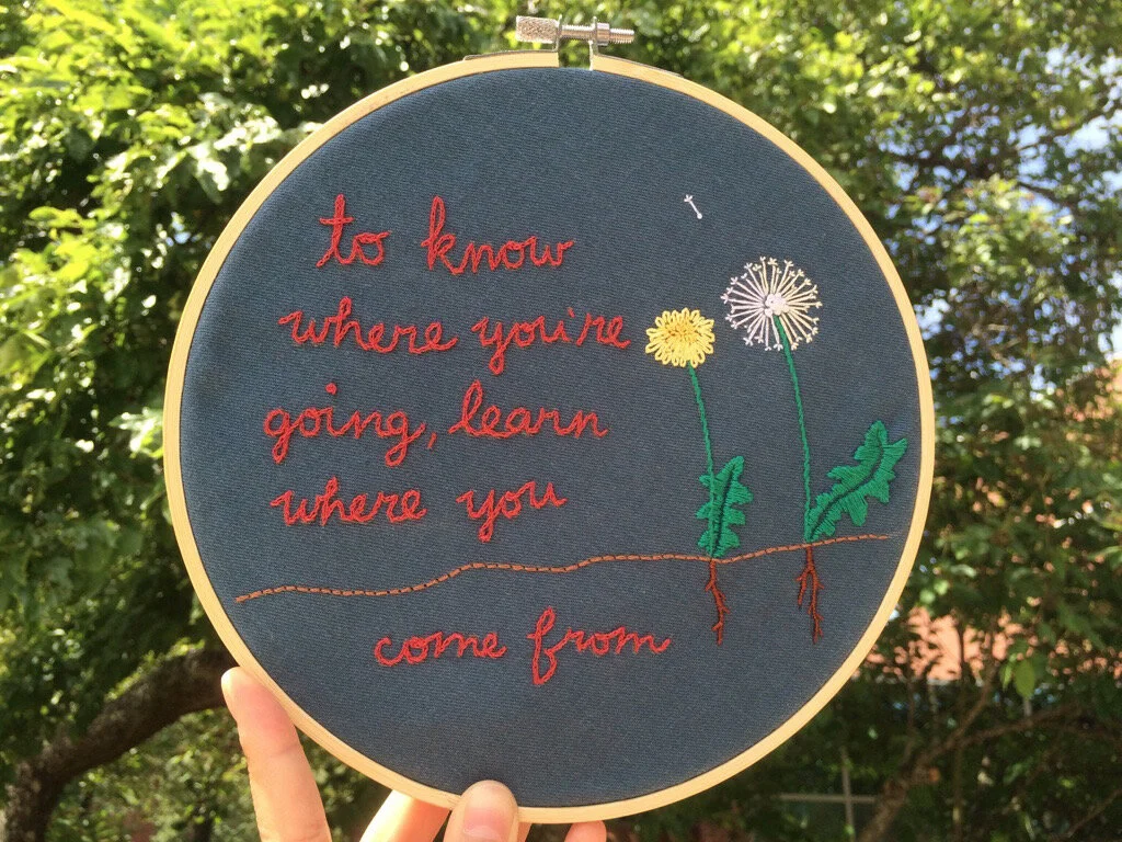 "to know where you're going, learn where you come from" (2018) [commission]