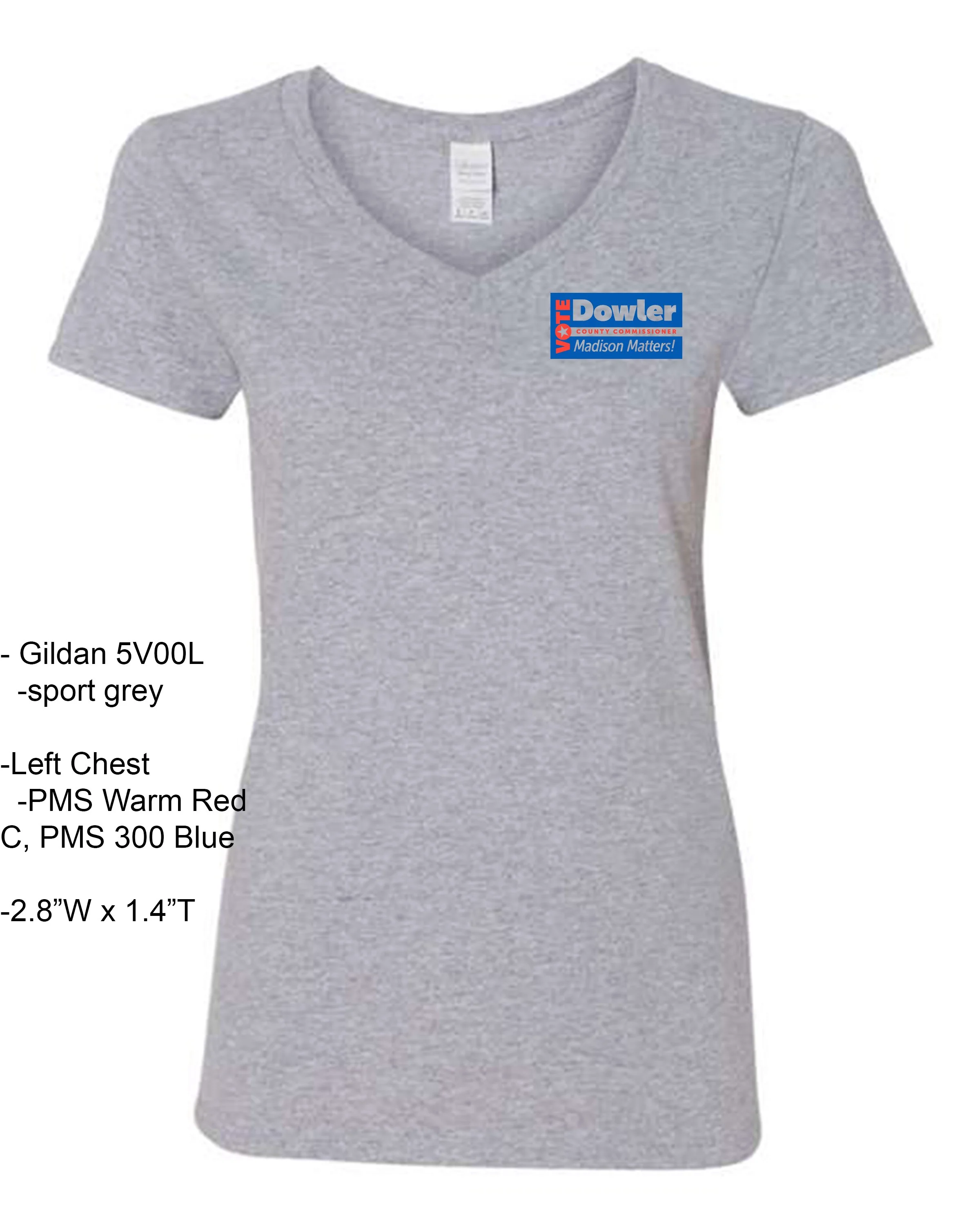 VoteDowler LEFT CHEST 5V00L V neck sport grey mockup.jpg