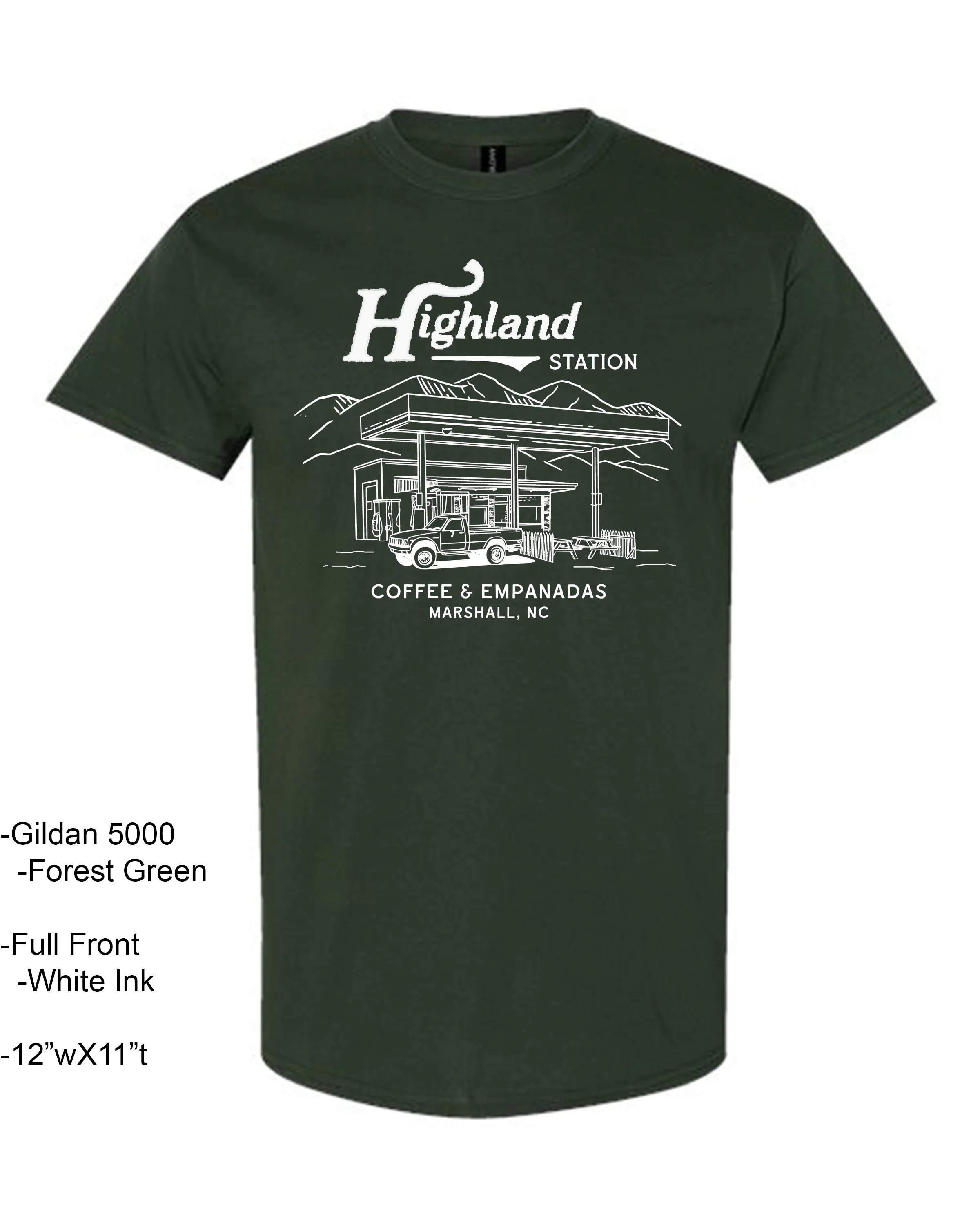 Gildan 5000 forest green MOCK UP.jpg