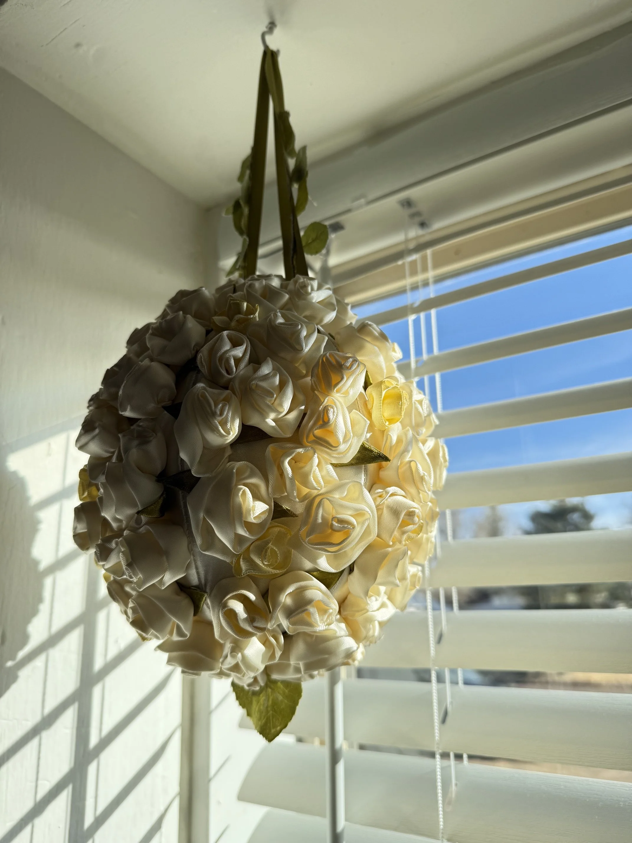 The wedding bouquet bag I made for my own Vegas wedding. People that see weddings day in and day out, said they had never seen anything like it! 