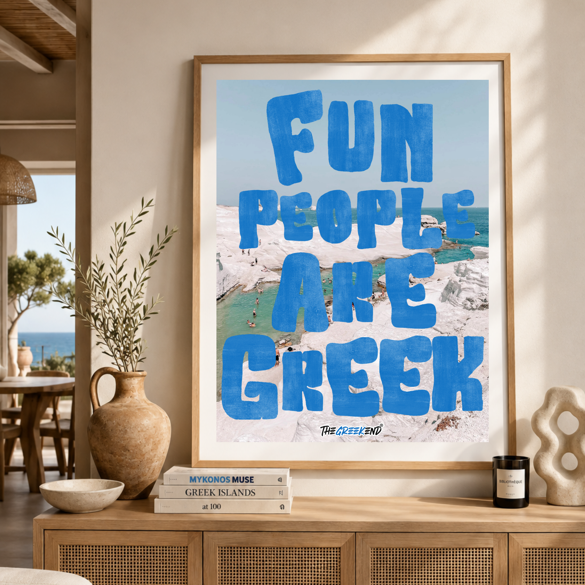 Fun People Are Greek — Printable Wall Art Collection