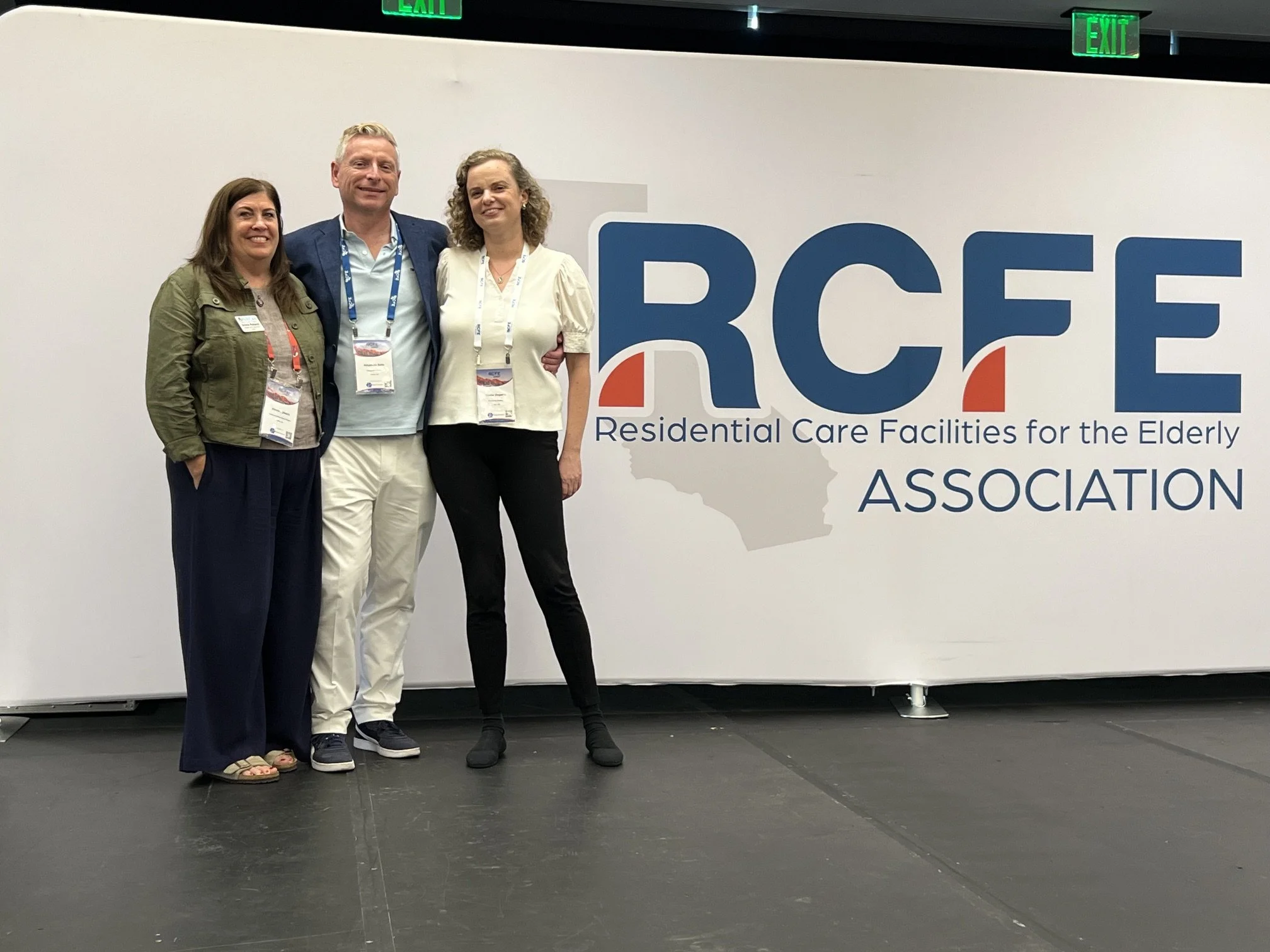 At the Annual Conference of the RCFE Association (Residential Care Facilities for the Elderly)